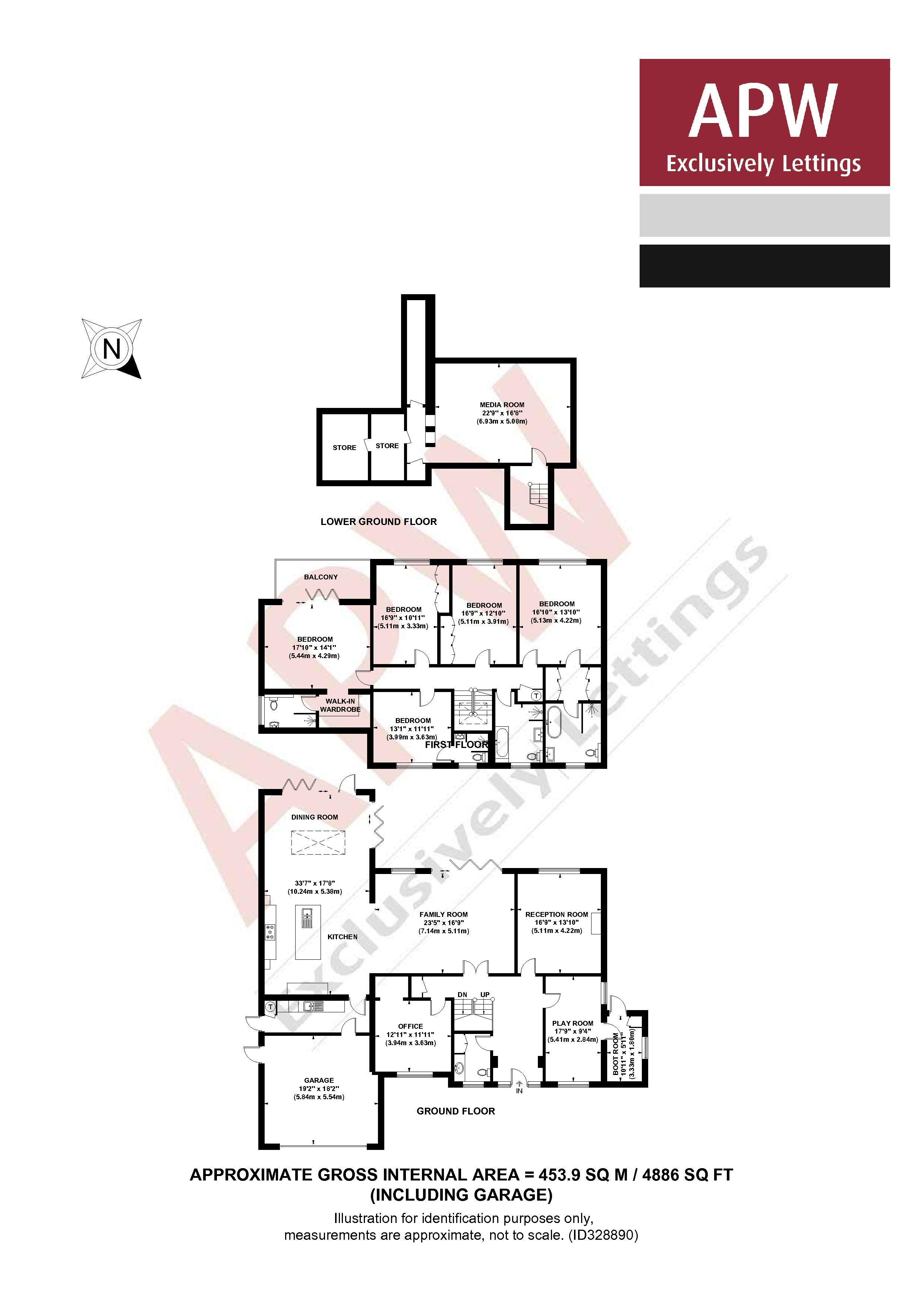 5 Bedrooms Detached house to rent in Milner Drive, Cobham KT11