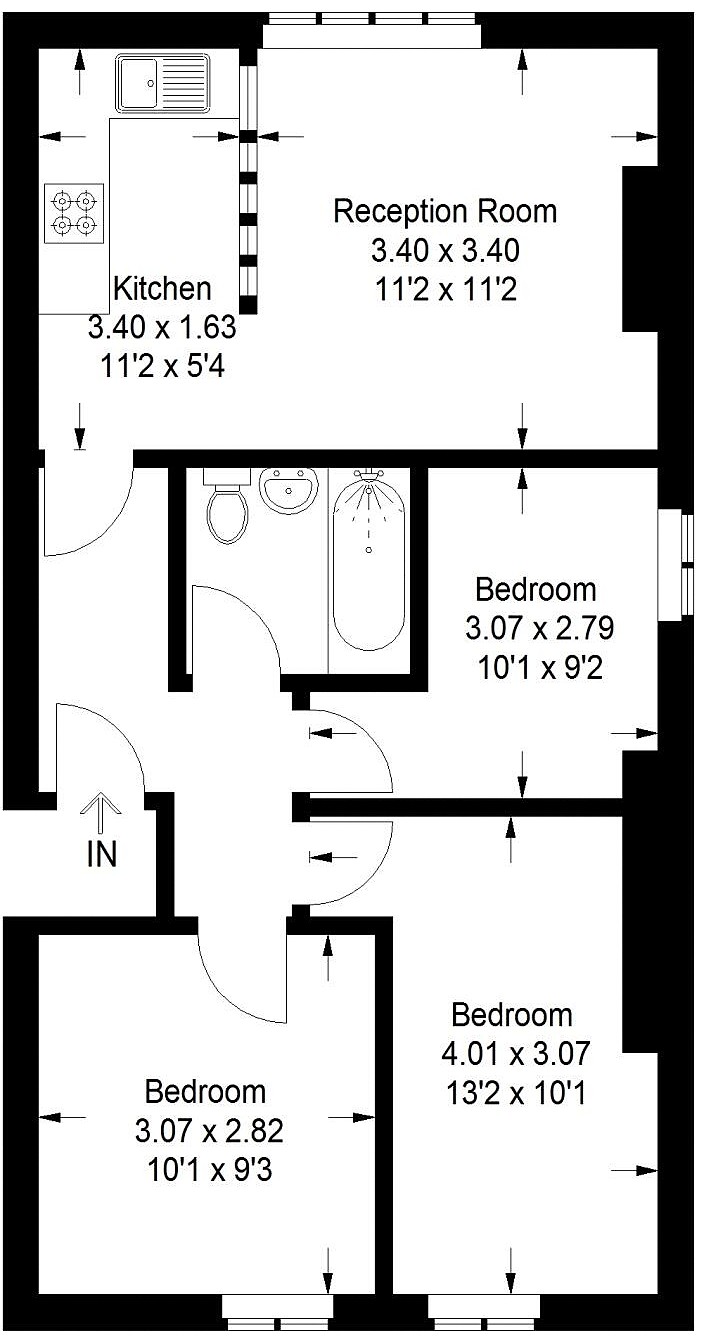 Flat 3, 143-145,, Portland Road, London floorplan