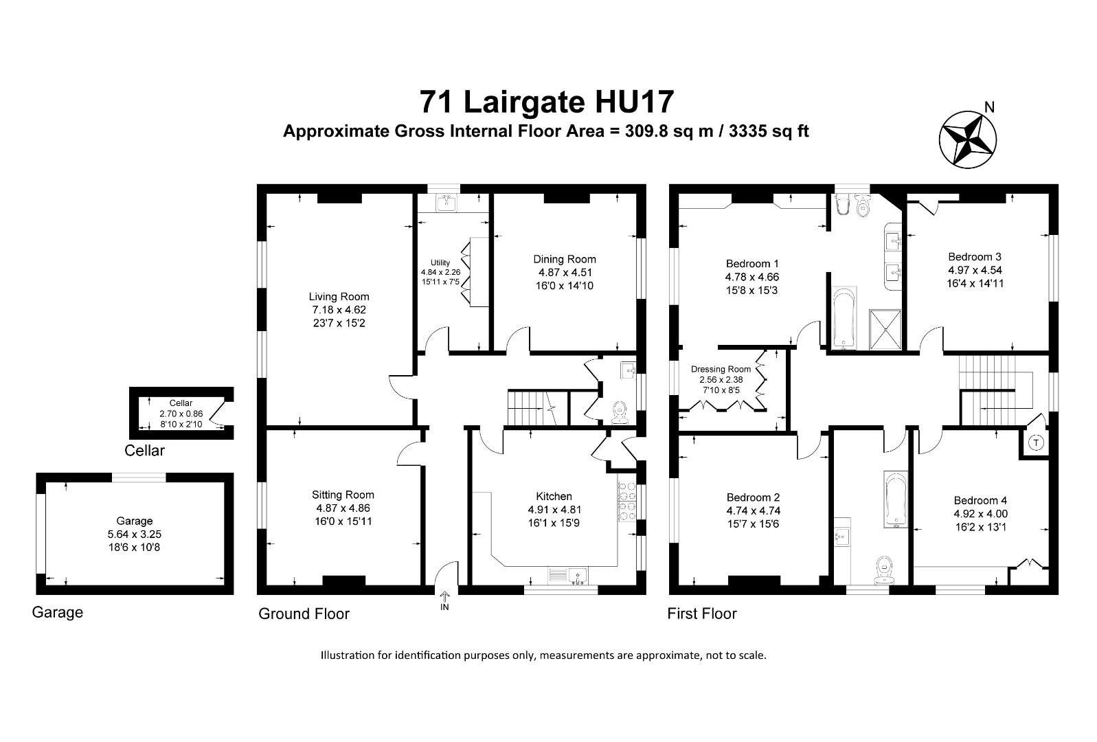 Lairgate, Beverley, East Yorkshire HU17, 4 bedroom detached house for