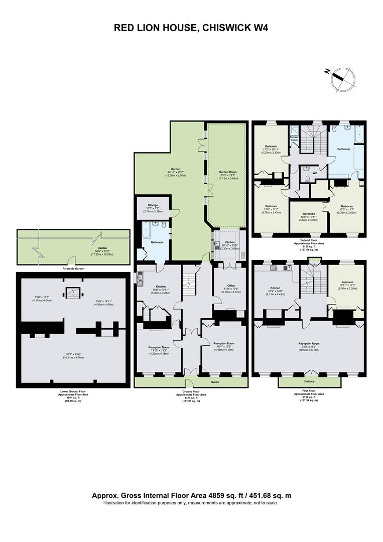 Chiswick Mall, Chiswick W4, 4 bedroom detached house for sale