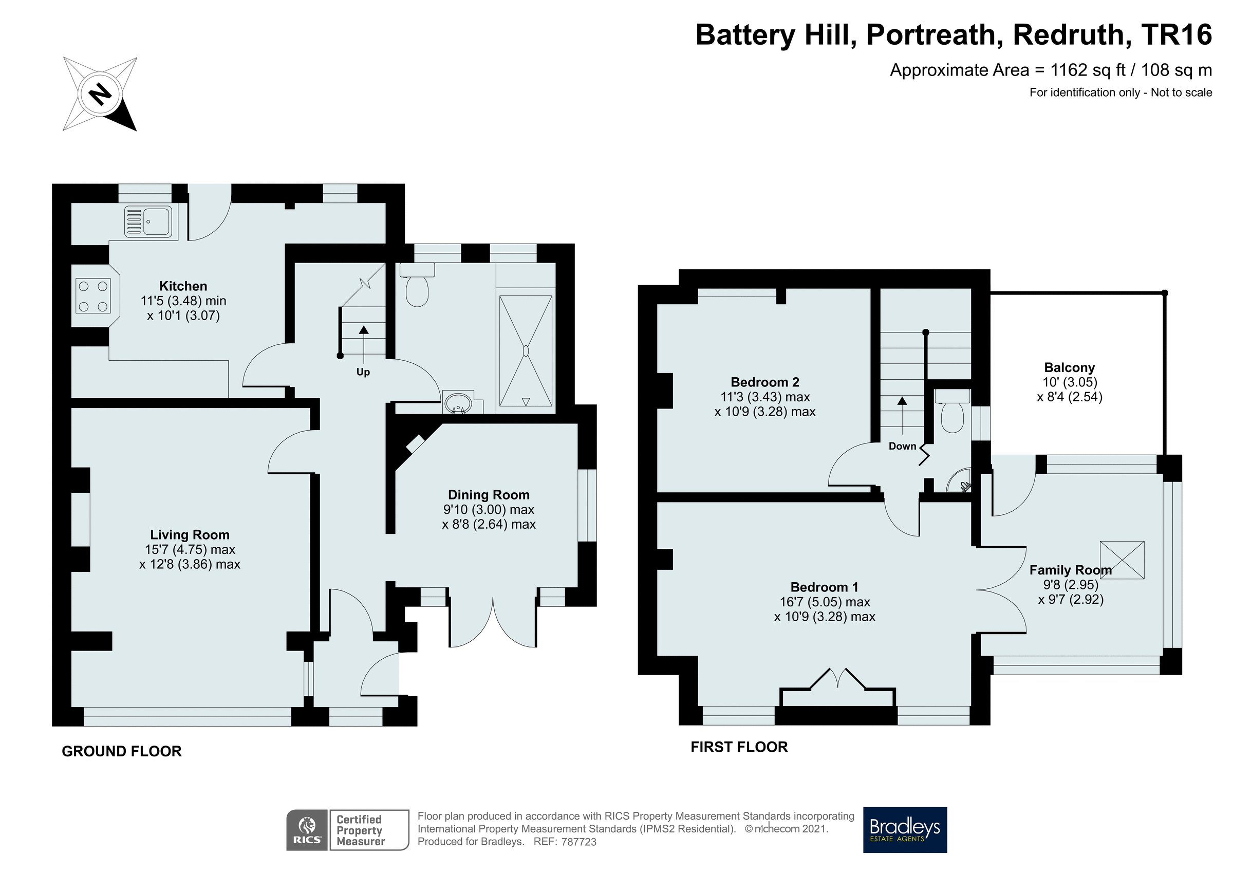 Gulls Roost, 2, Battery Hill, Redruth floorplan