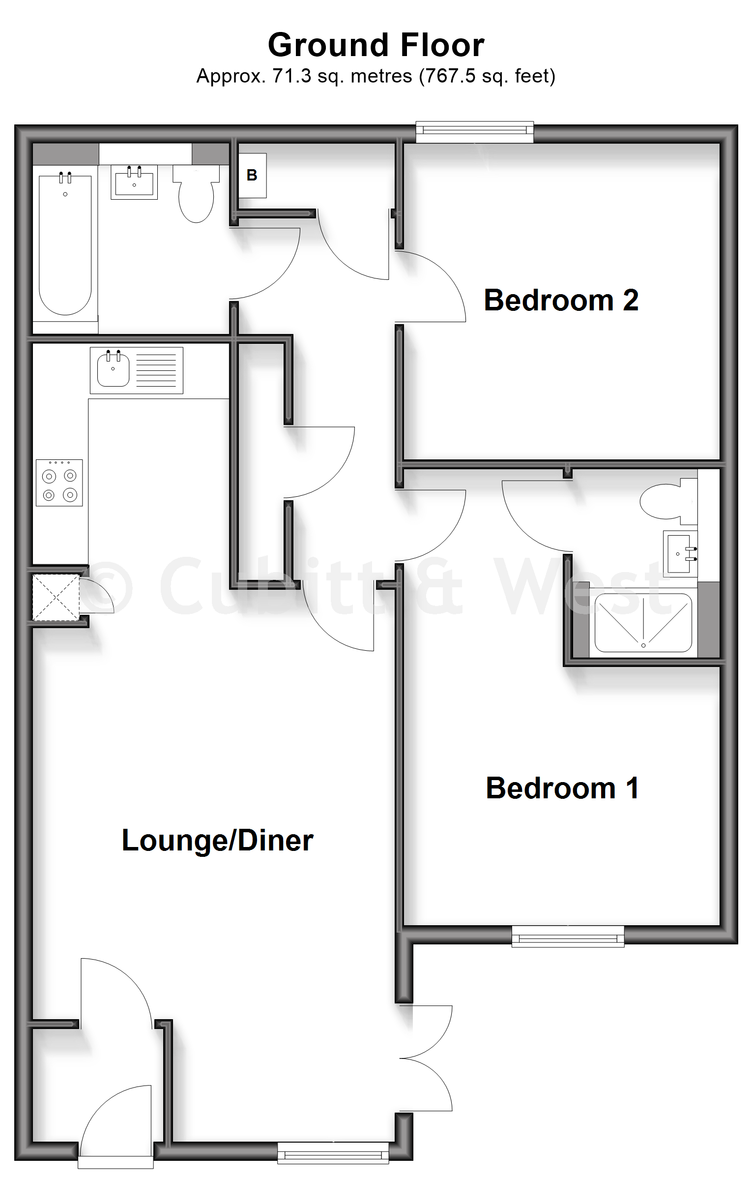 33, Bedivere Road, Crawley floorplan
