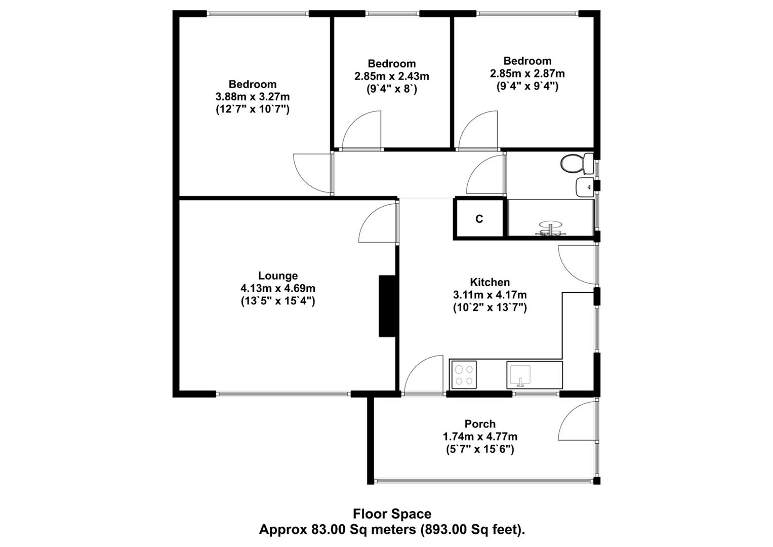 3 Glebe Road, 3 Glebe Road, Appleby-In-Westmorland floorplan