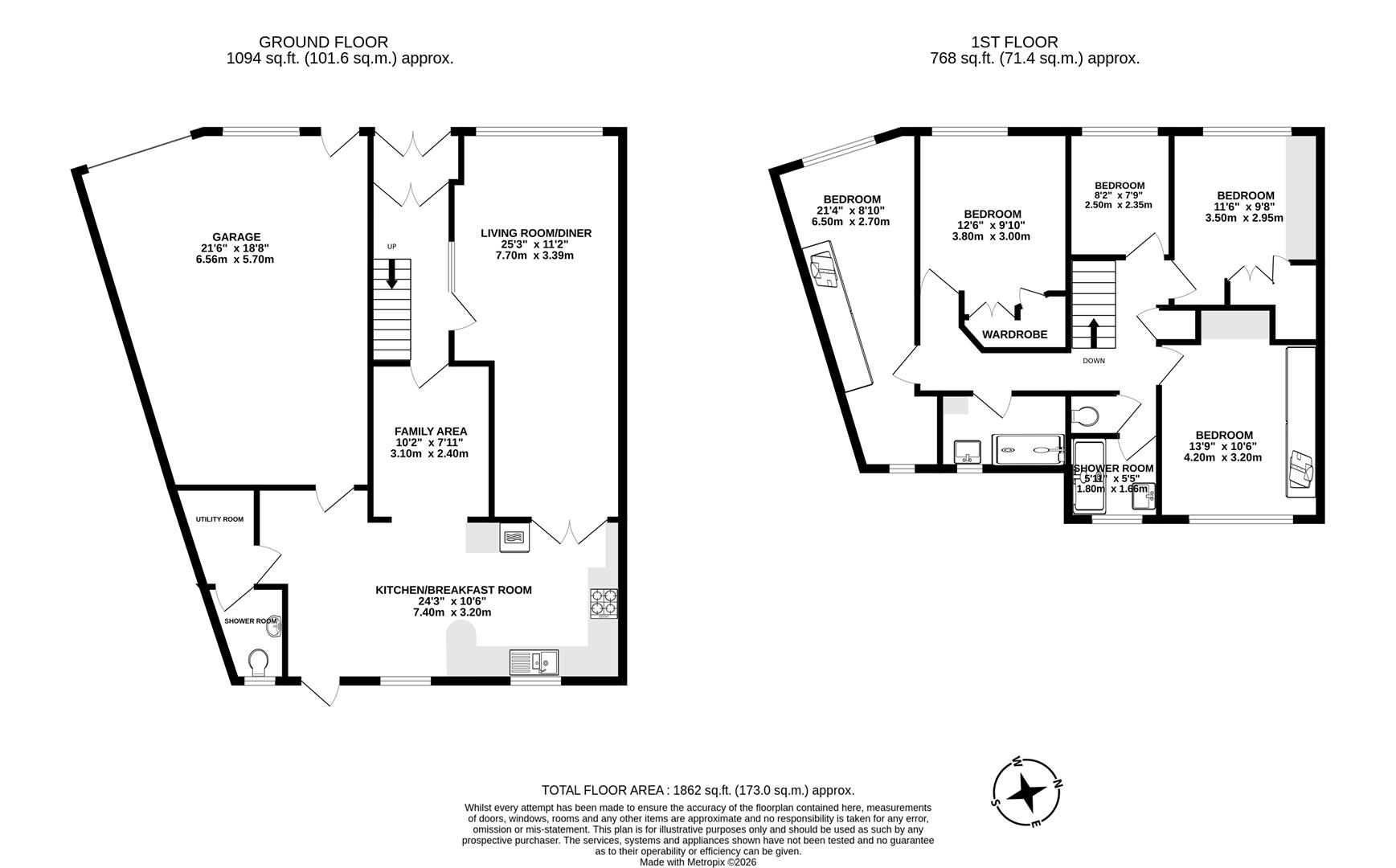 7, Rodney Way, Slough floorplan