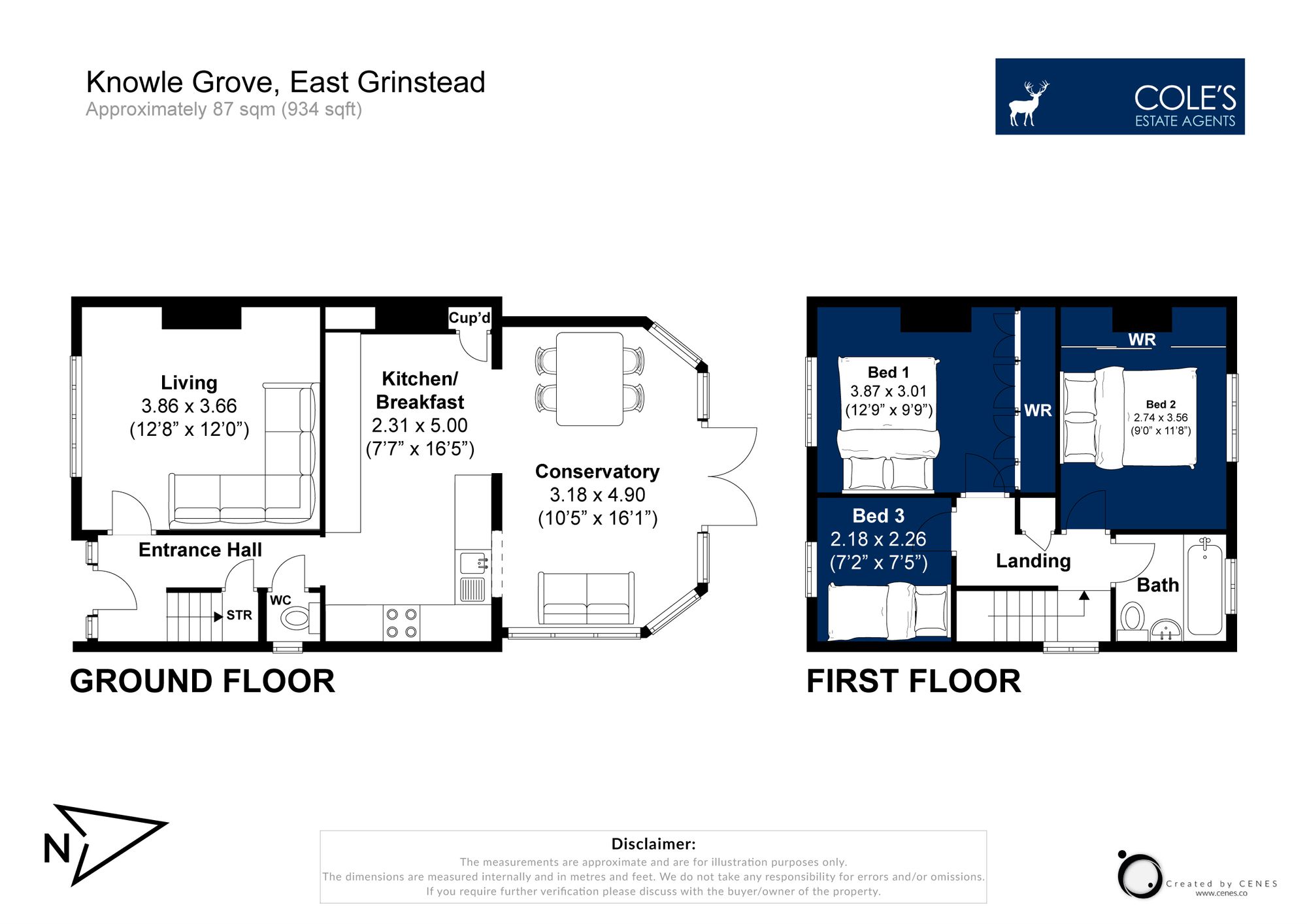 10 Knole Grove, East Grinstead floorplan