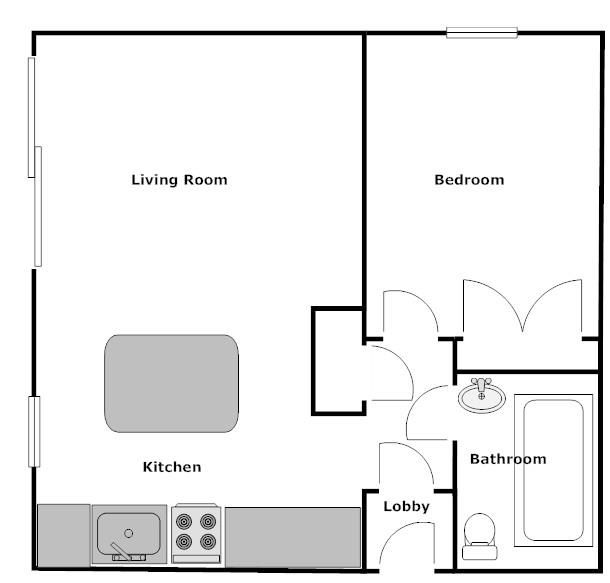 1 Bedrooms Flat to rent in Town Mead, West Green, Crawley RH11