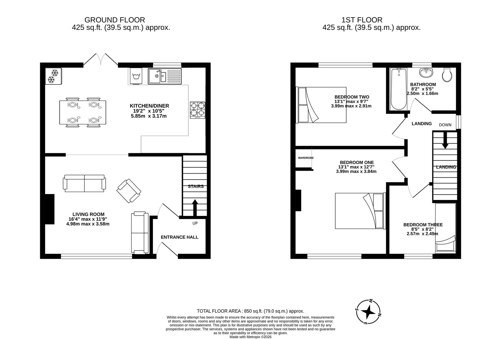 15, Ripon Way, Swindon floorplan