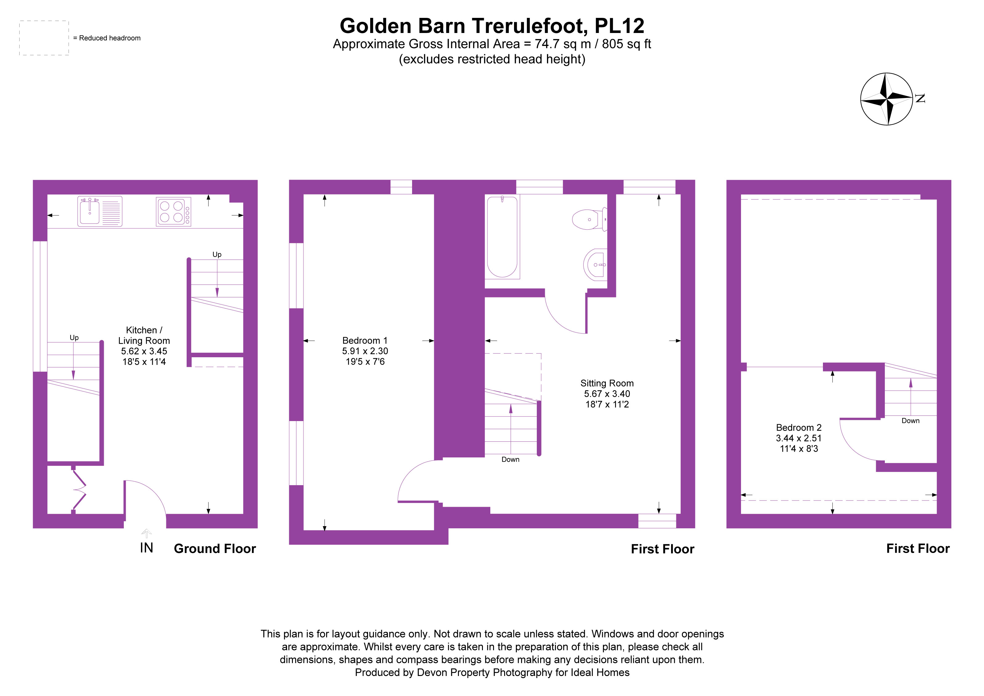 Golden Barn,, Bethany, Cornwall floorplan