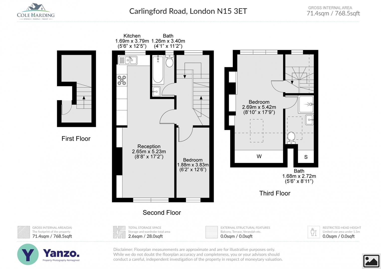 Carlingford Road, London N15, 2 bedroom flat for sale 62982733