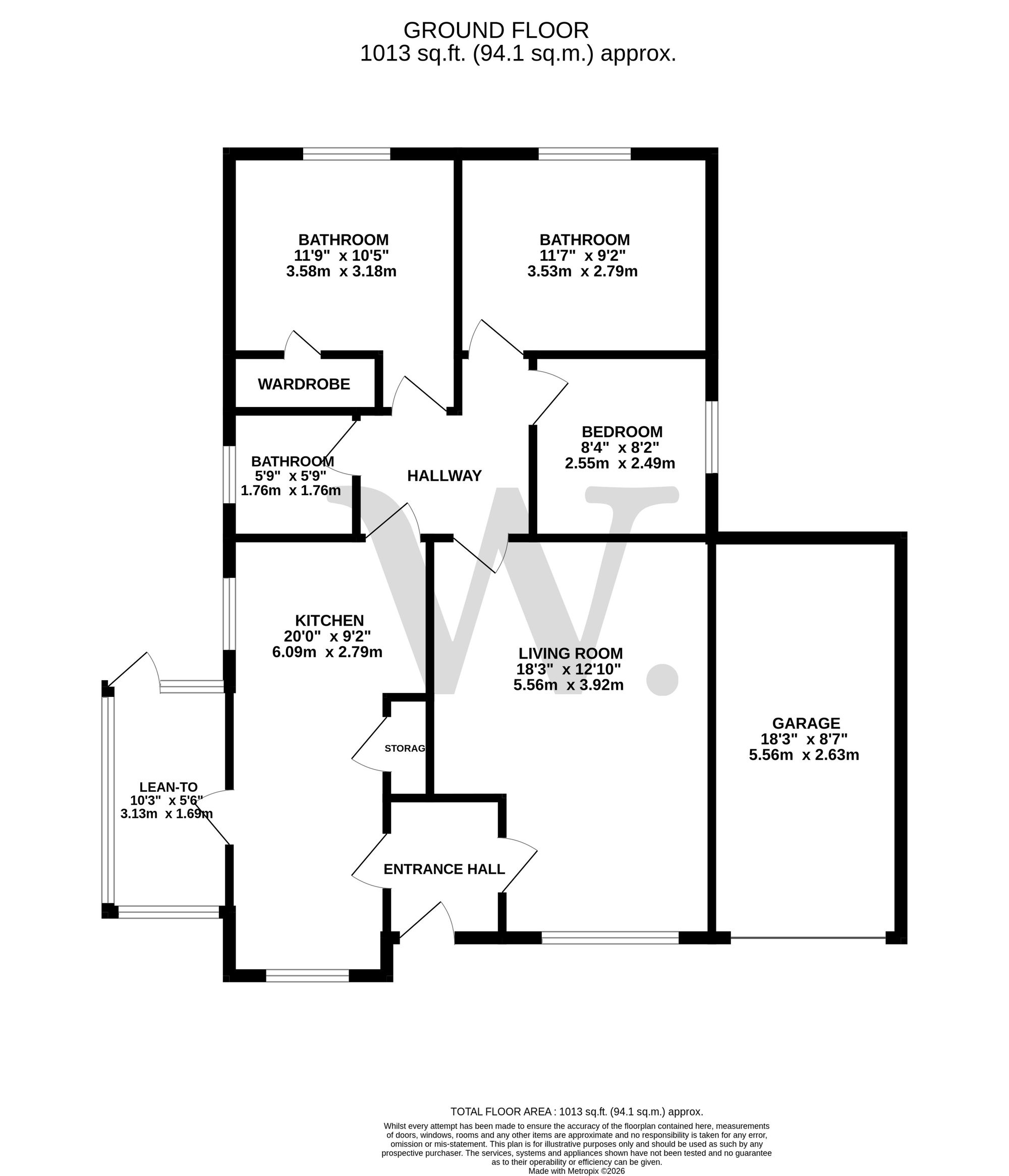 14 Mills Close, Norwich floorplan