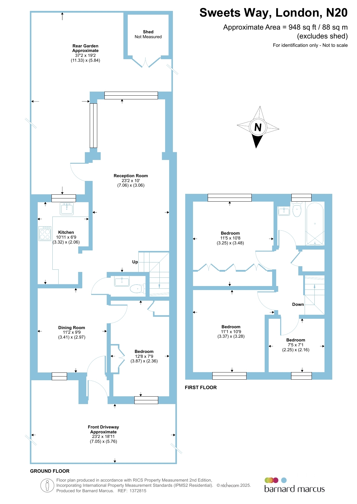 Sweets Way, London floorplan