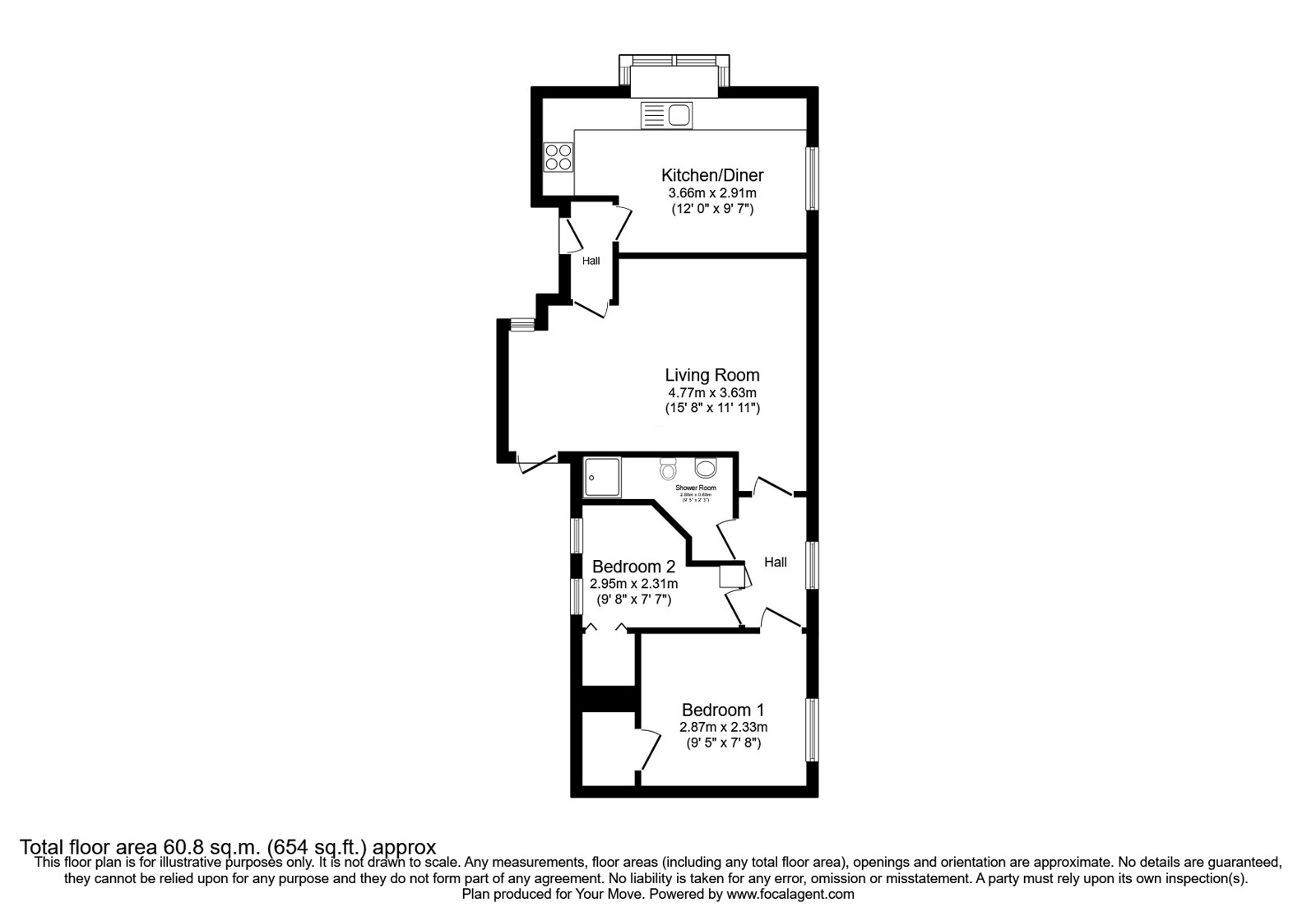 14, Upwood Park, Keighley floorplan