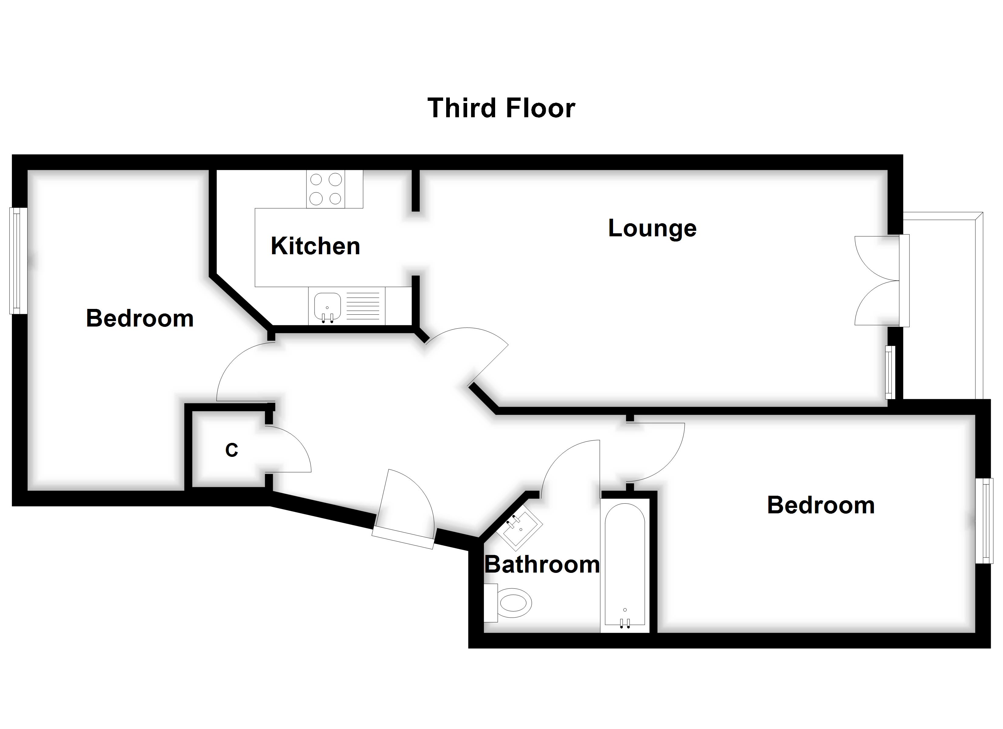 Flat 16, Francis Court,, Macarthur Close, Erith floorplan