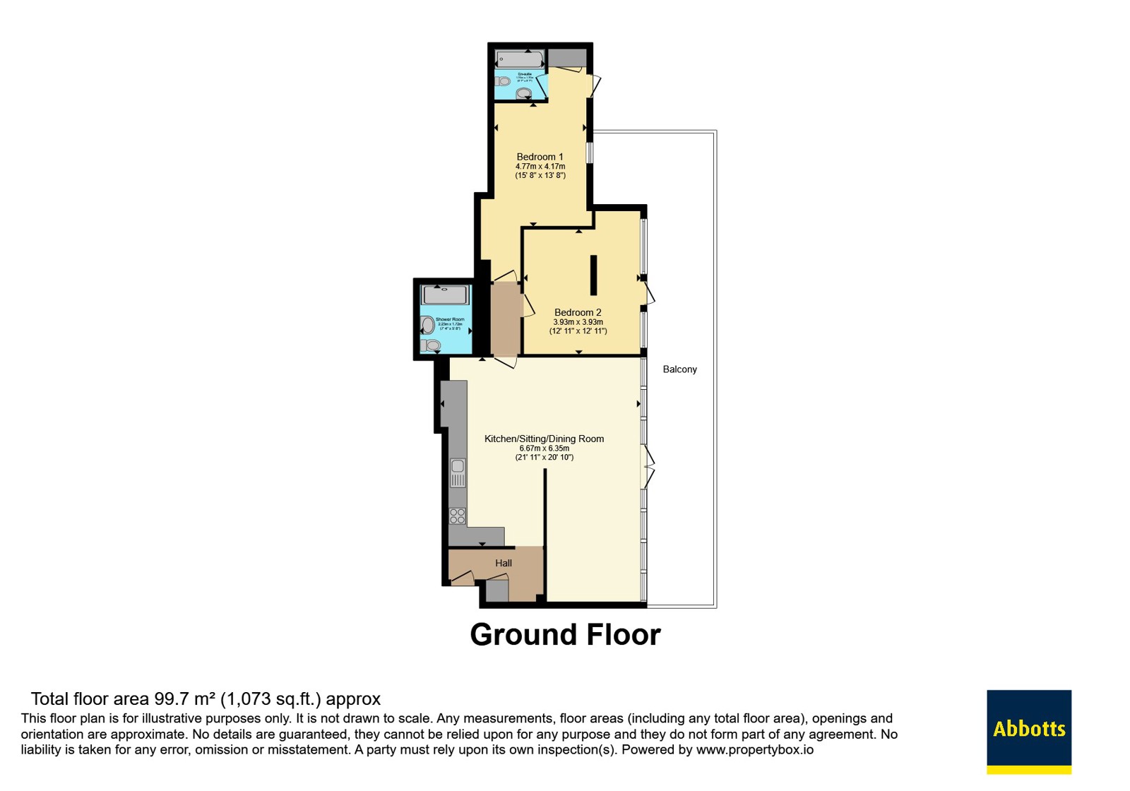 Flat 2, Buxton Mill,, The Street, Norwich floorplan