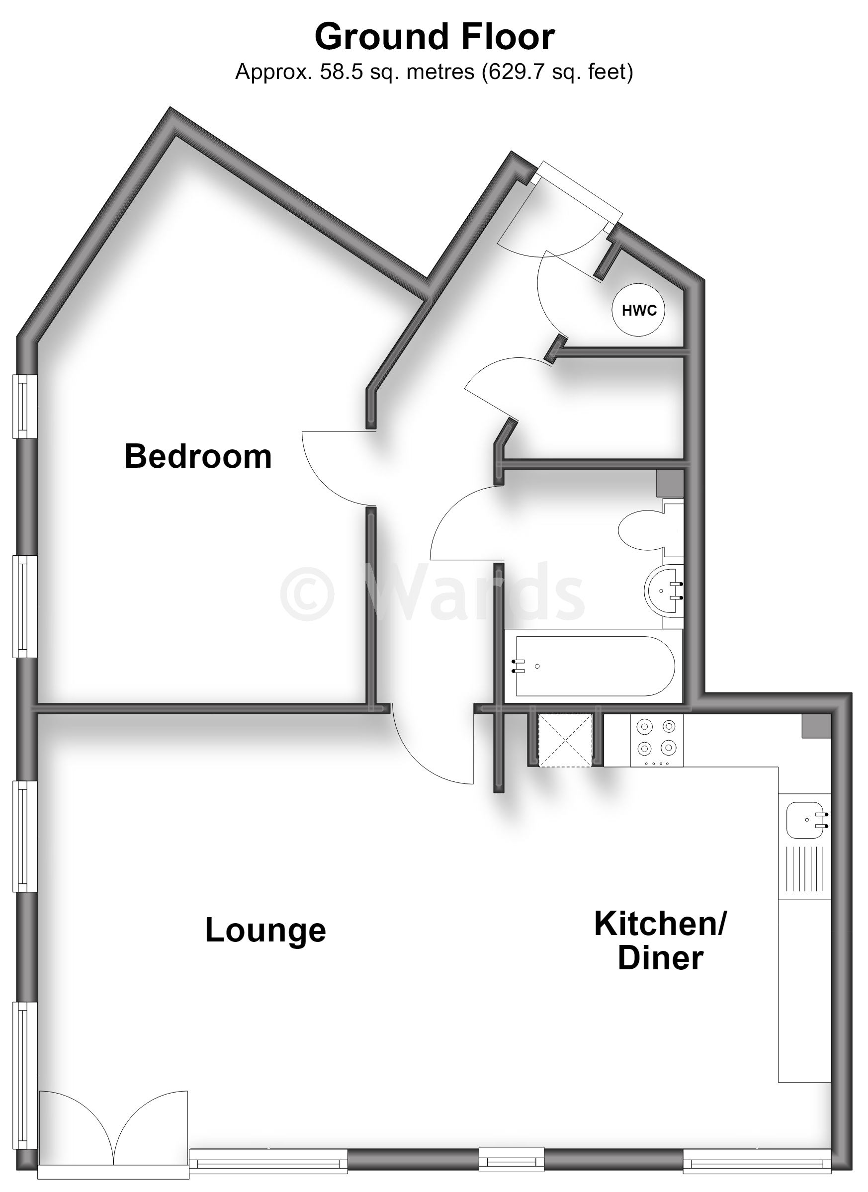 159, Bingley Court, Canterbury floorplan
