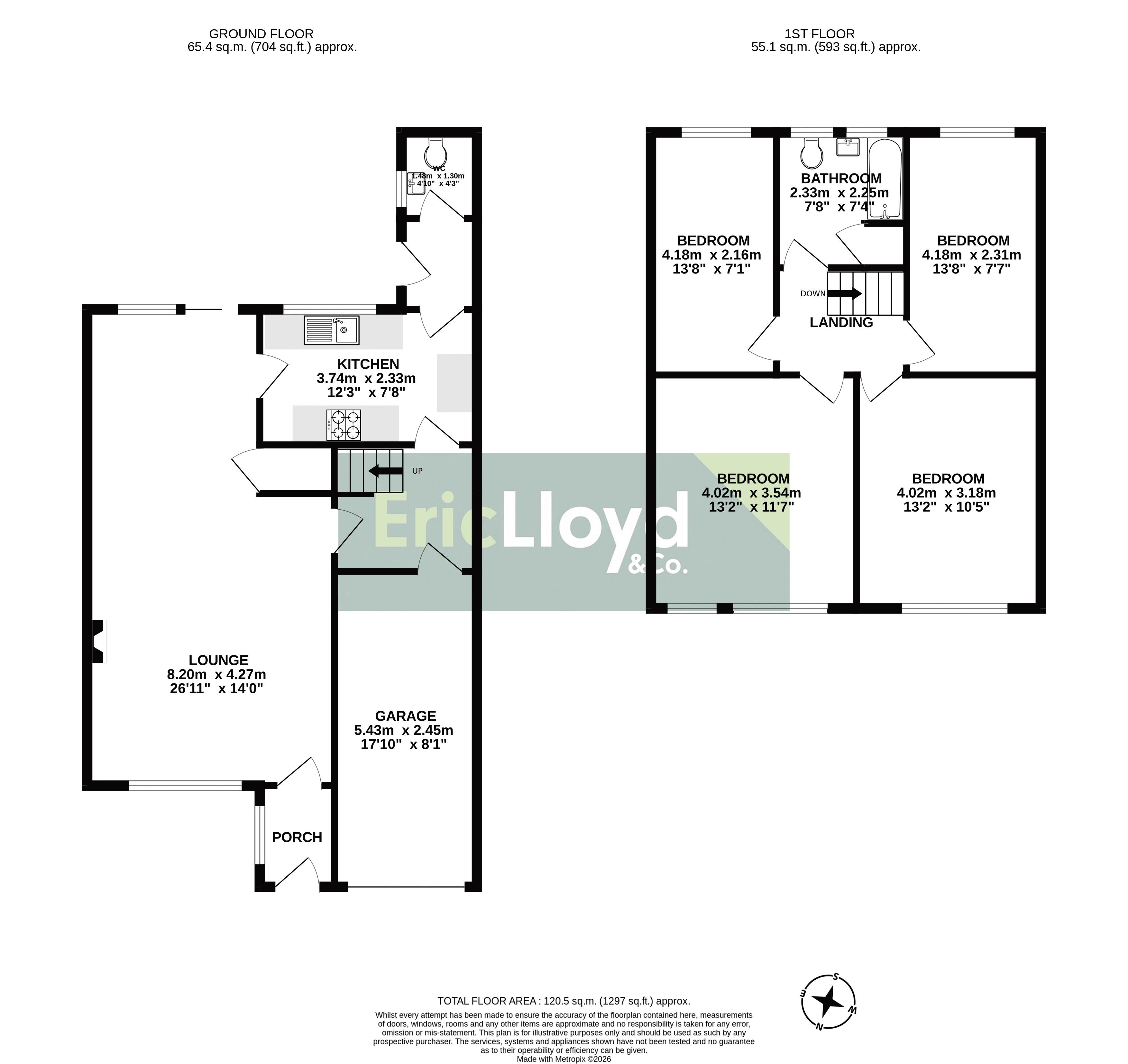 45, St. Mawes Drive, Paignton floorplan