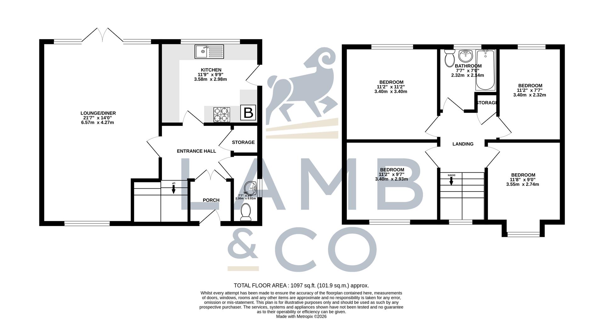 7, Chandlers Close, Clacton-On-Sea floorplan