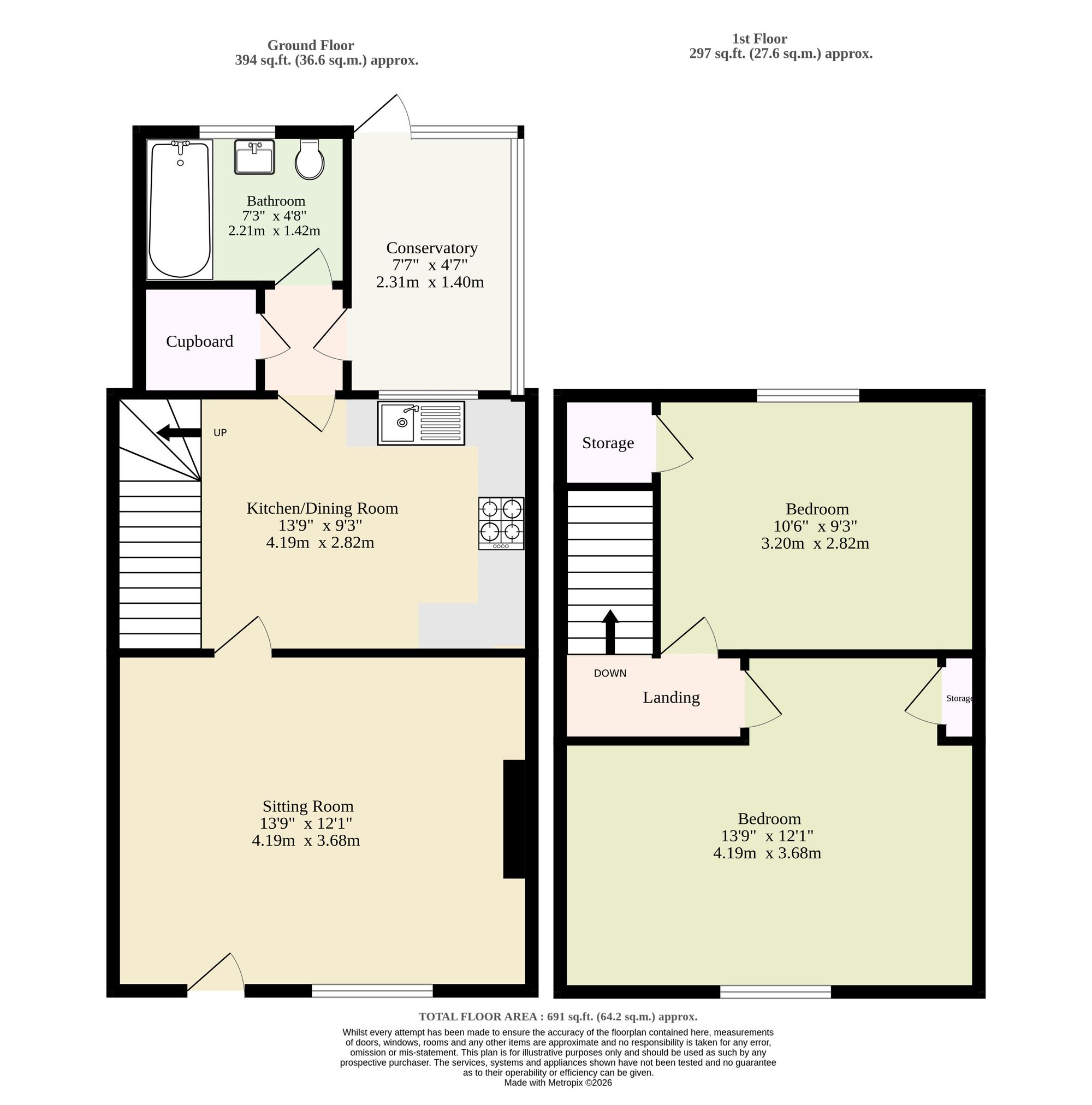 Westerley Cottage Market Row, Norwich floorplan
