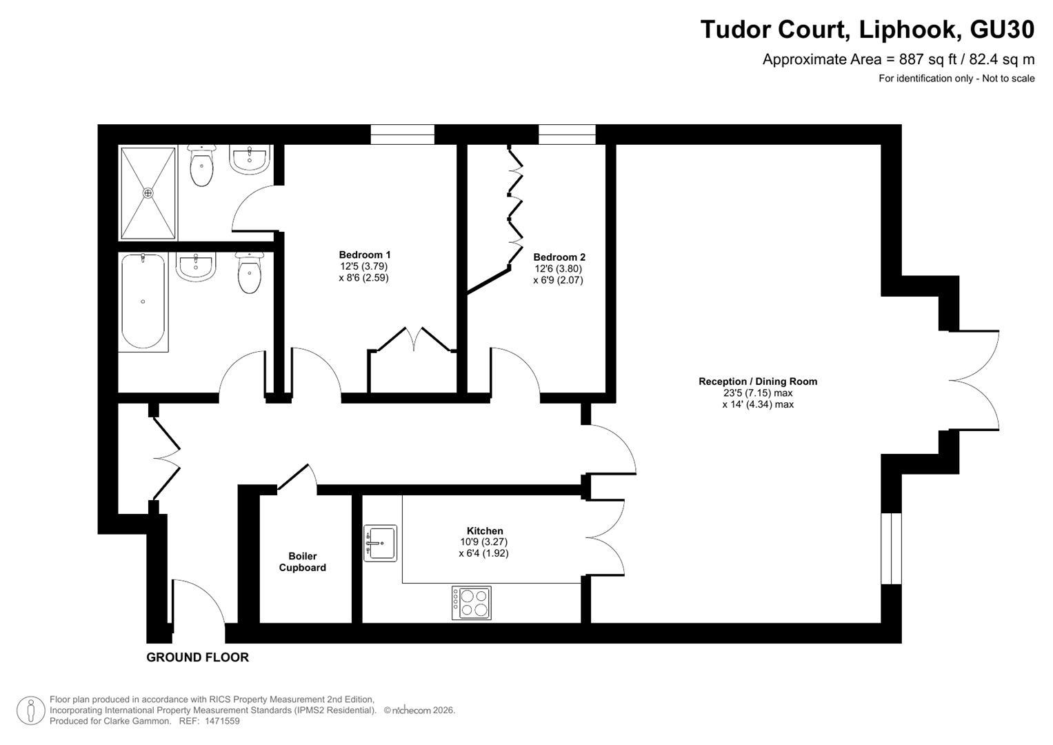 25 Cavendish House, King George's Drive, Liphook floorplan
