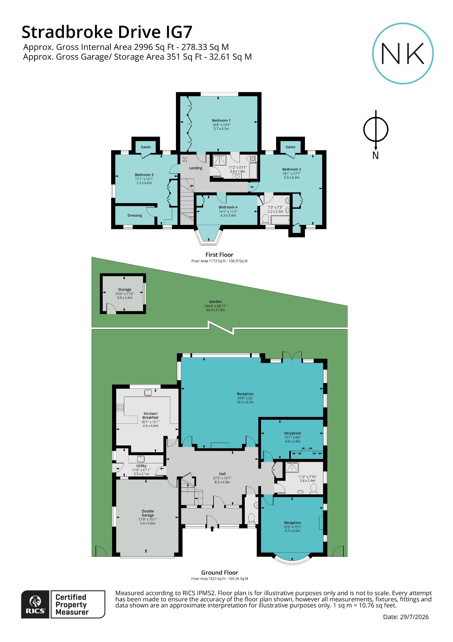5 Stradbroke Drive, Chigwell, Essex floorplan