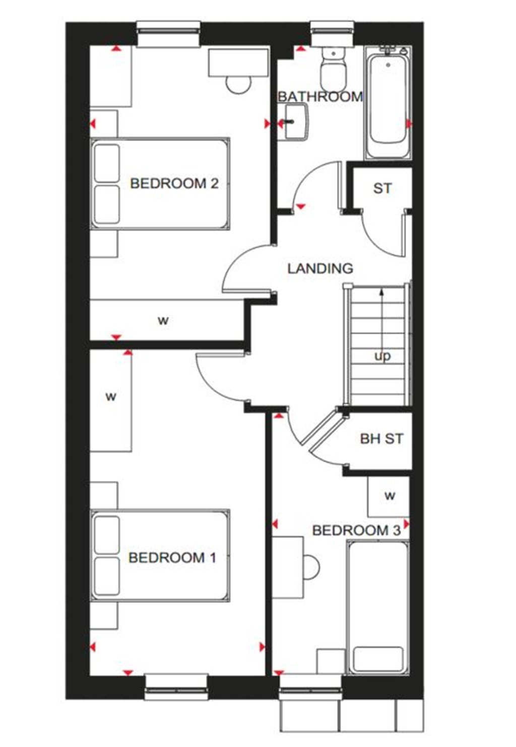 "Kirkbridge" at Owl Lane, Dewsbury WF12, 3 bedroom terraced house for