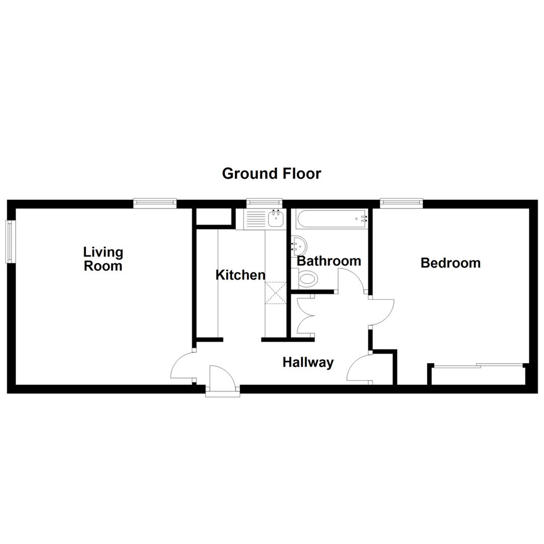 Rowan Road, Abronhill, Cumbernauld G67, 1 bedroom flat for sale