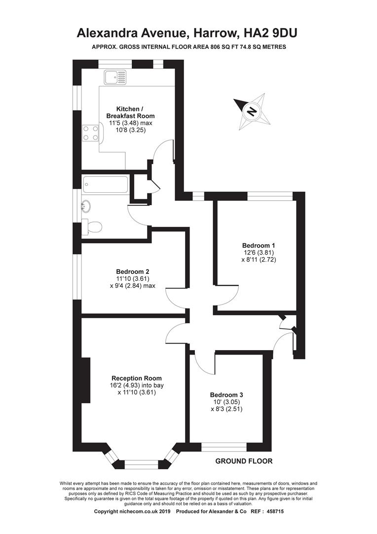 3 Bedrooms Flat for sale in Kings Court, Alexandra Avenue, Harrow HA2