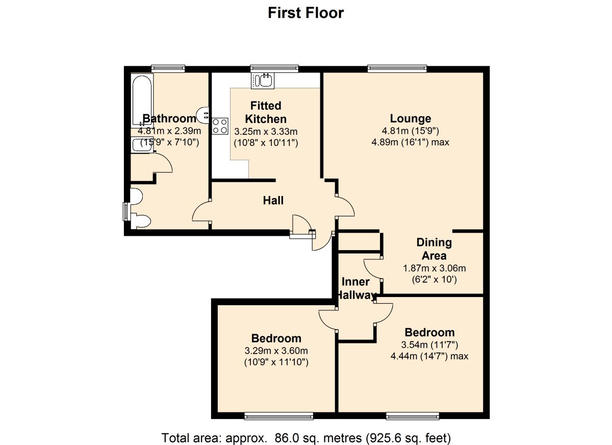 Free property report Flat 3, 308 Croydon Road, Wallington, SM6 7LQ