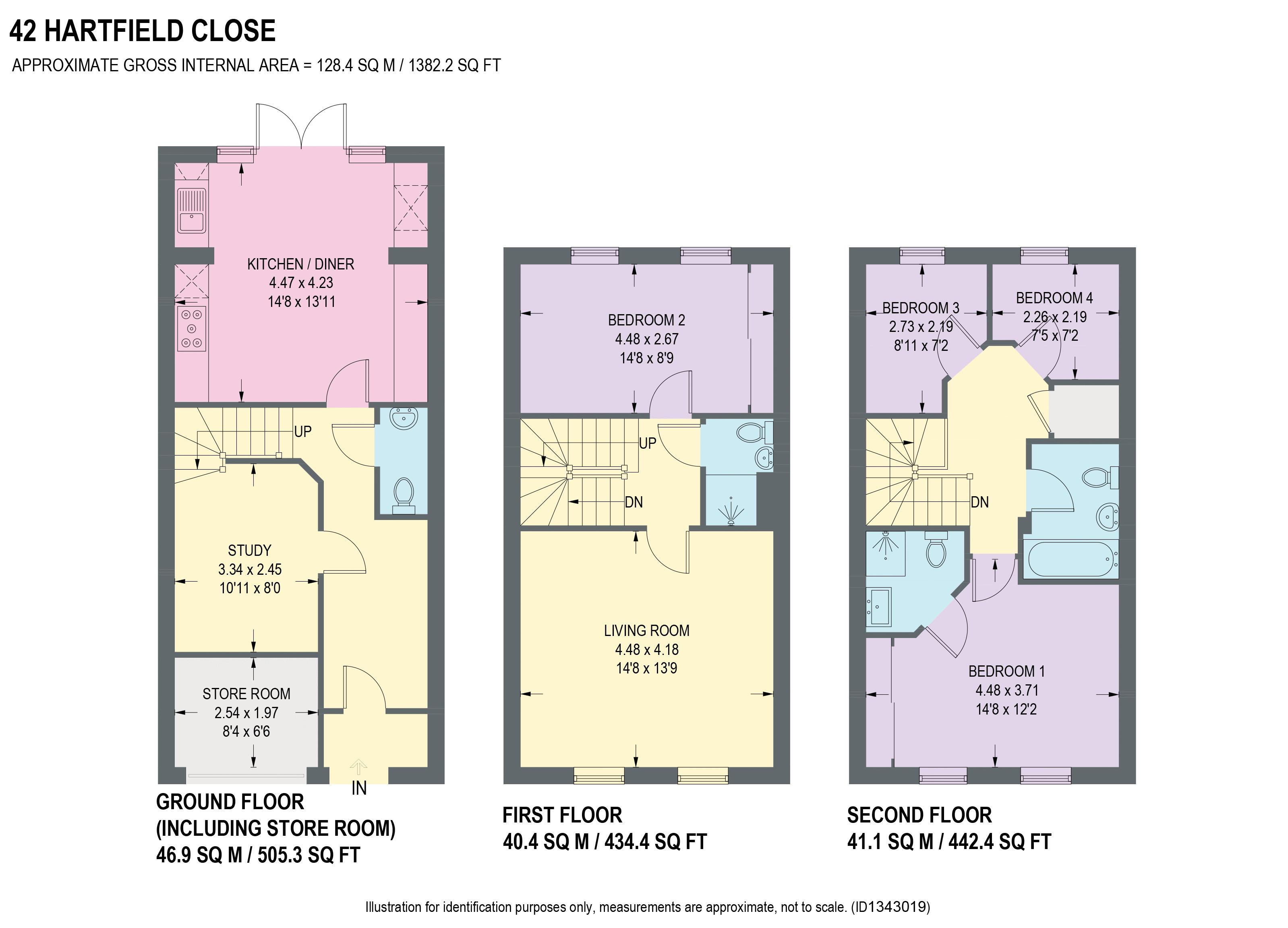 Hartfield Close, Chesterfield floorplan
