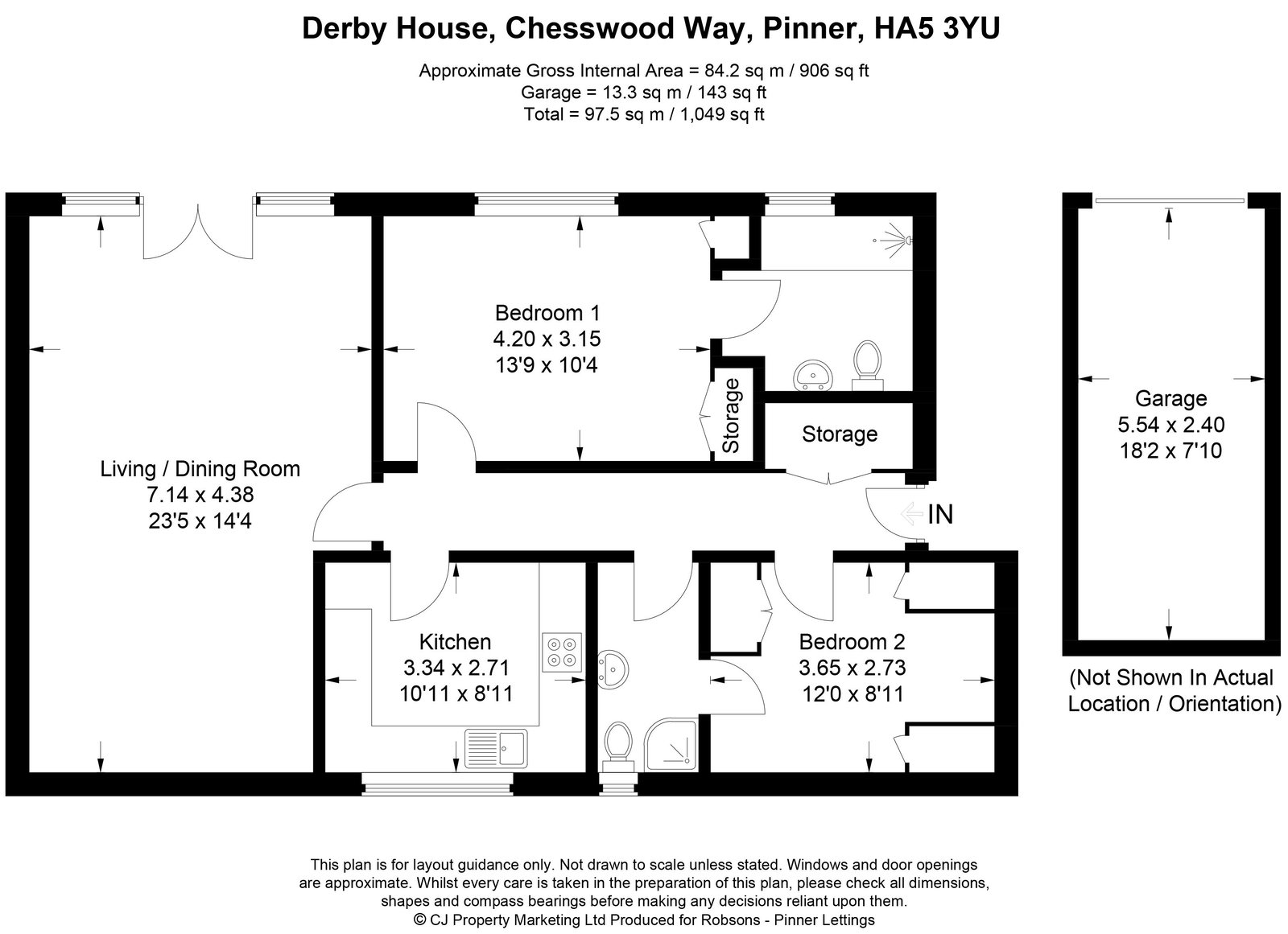 21, Derby House, Pinner floorplan