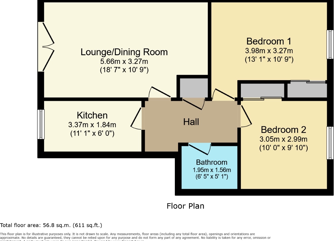 22, Queens court , Stenhousemuir, Larbert  floorplan