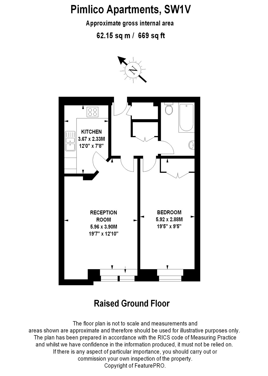 1 Bedrooms Flat for sale in Pimlico Apartments, 60 Vauxhall Bridge Road, London SW1V