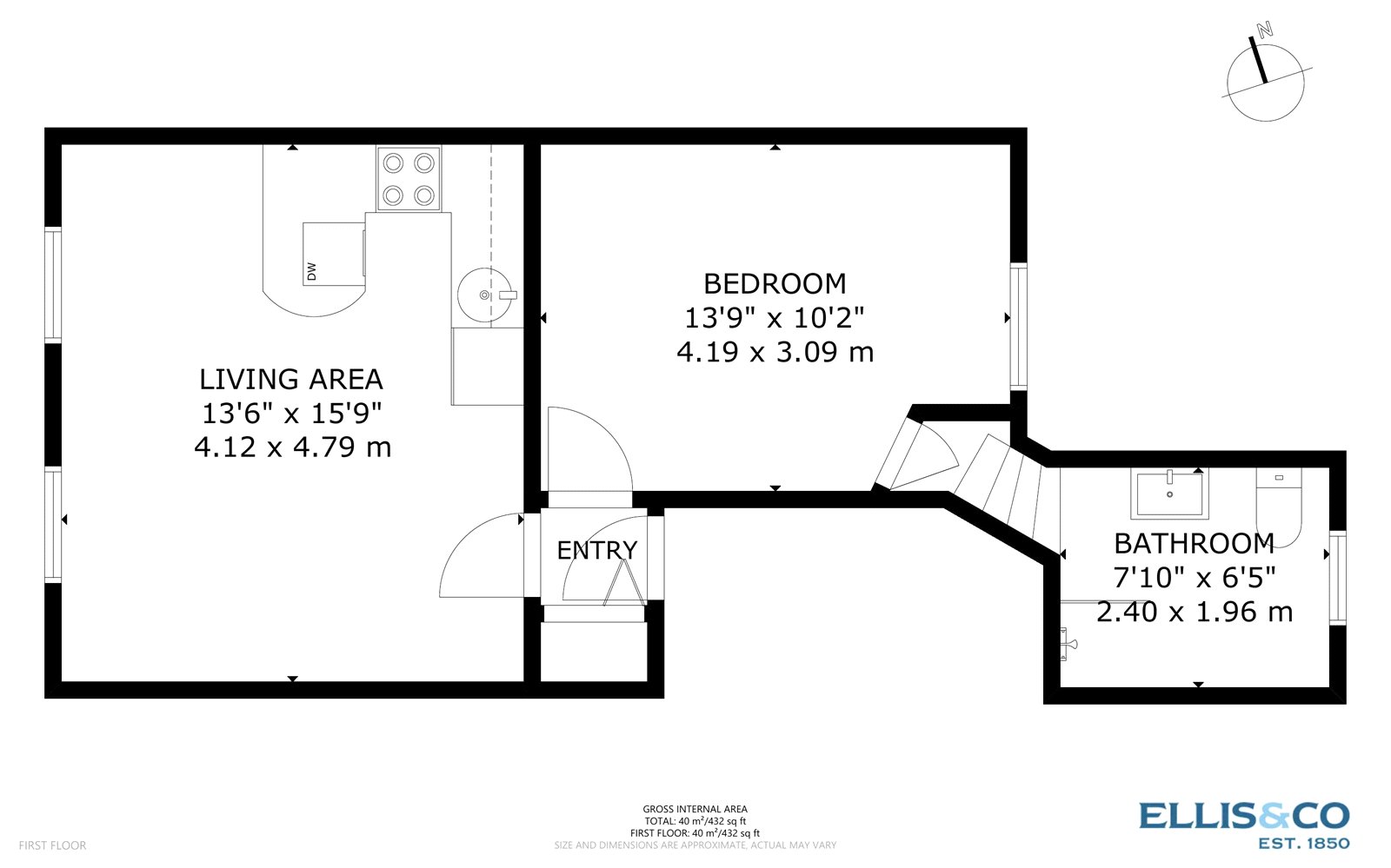 Flat 3,, 20 Danbury Street, Islington floorplan
