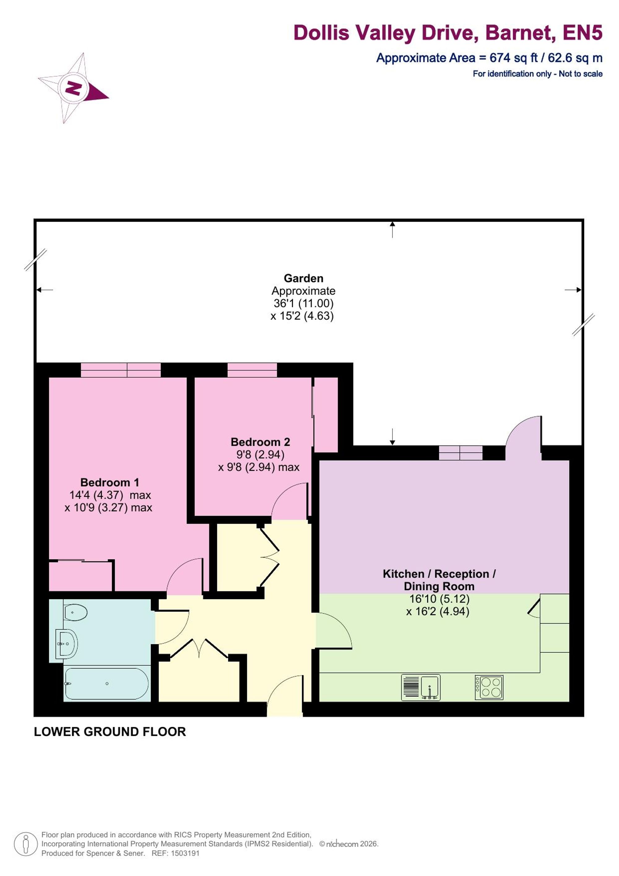 Flat 2, Aphrodite Court, Barnet floorplan
