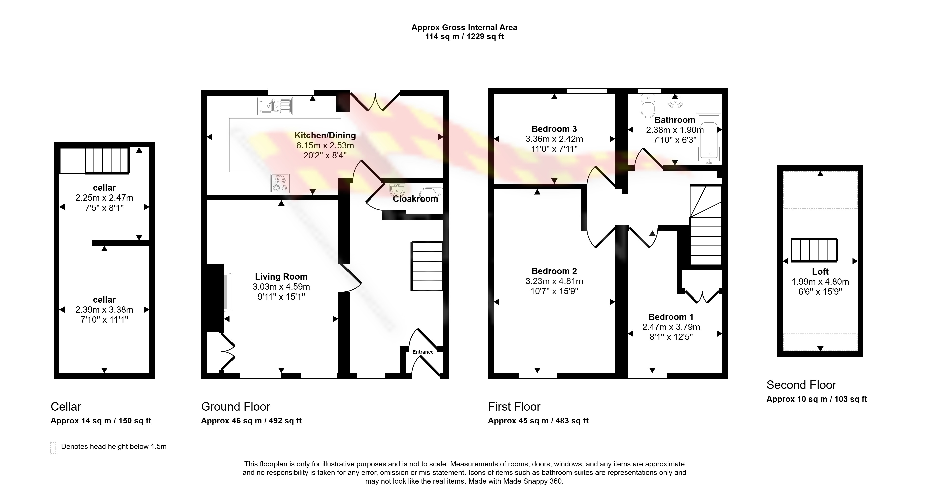 Rosemary Cottage, The Green, Garrigill floorplan