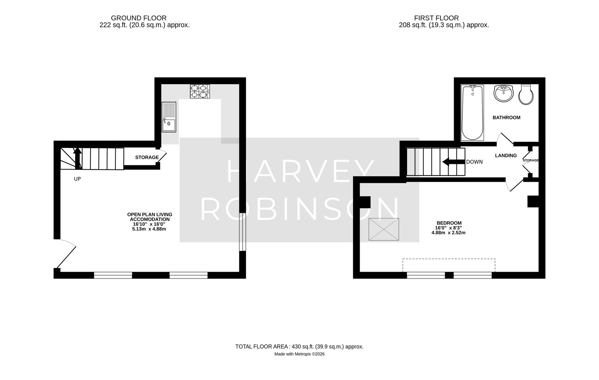 Flat 18, Claremont Court Rose Lane, Biggleswade floorplan