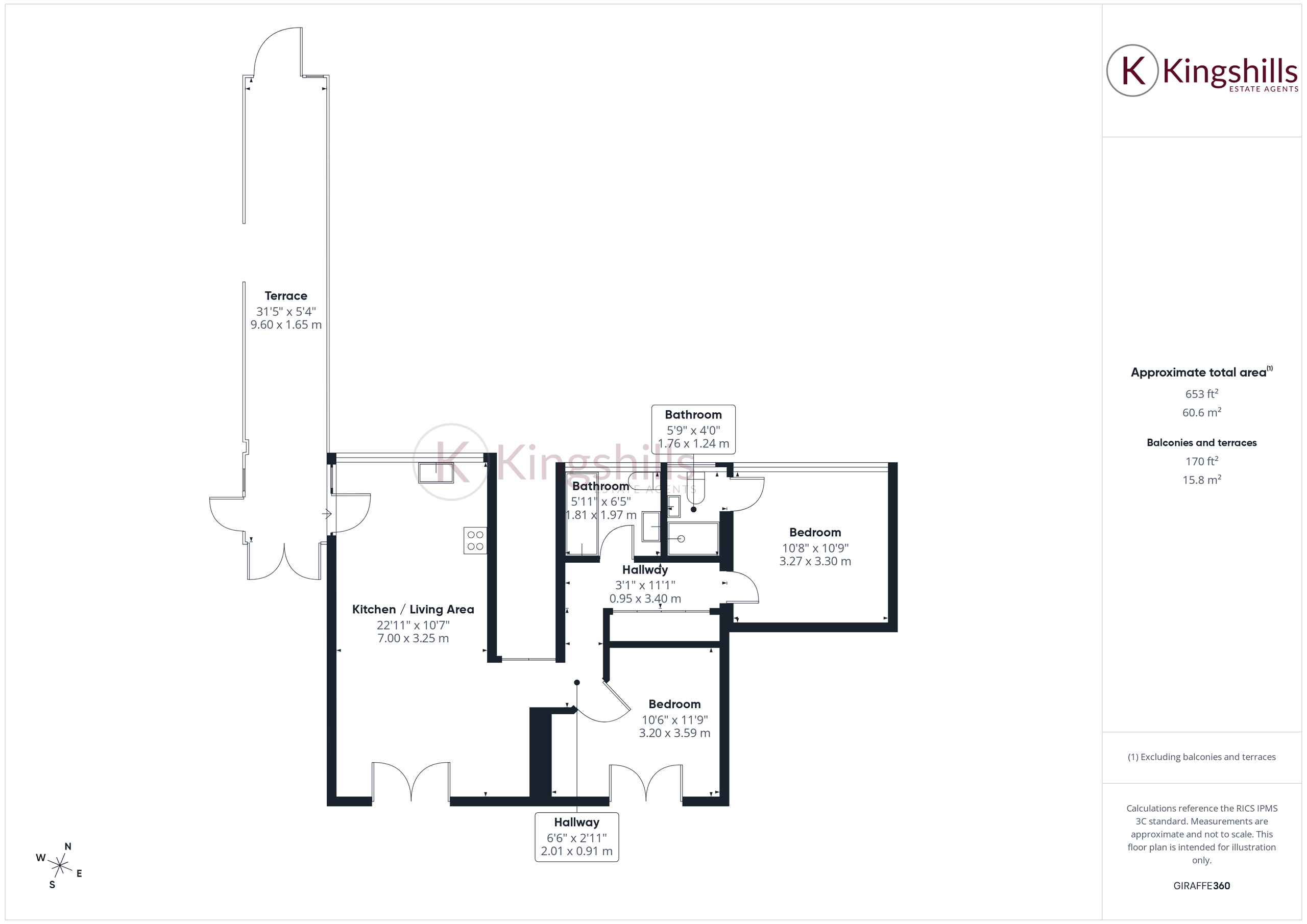 Flat 47, High Wycombe floorplan