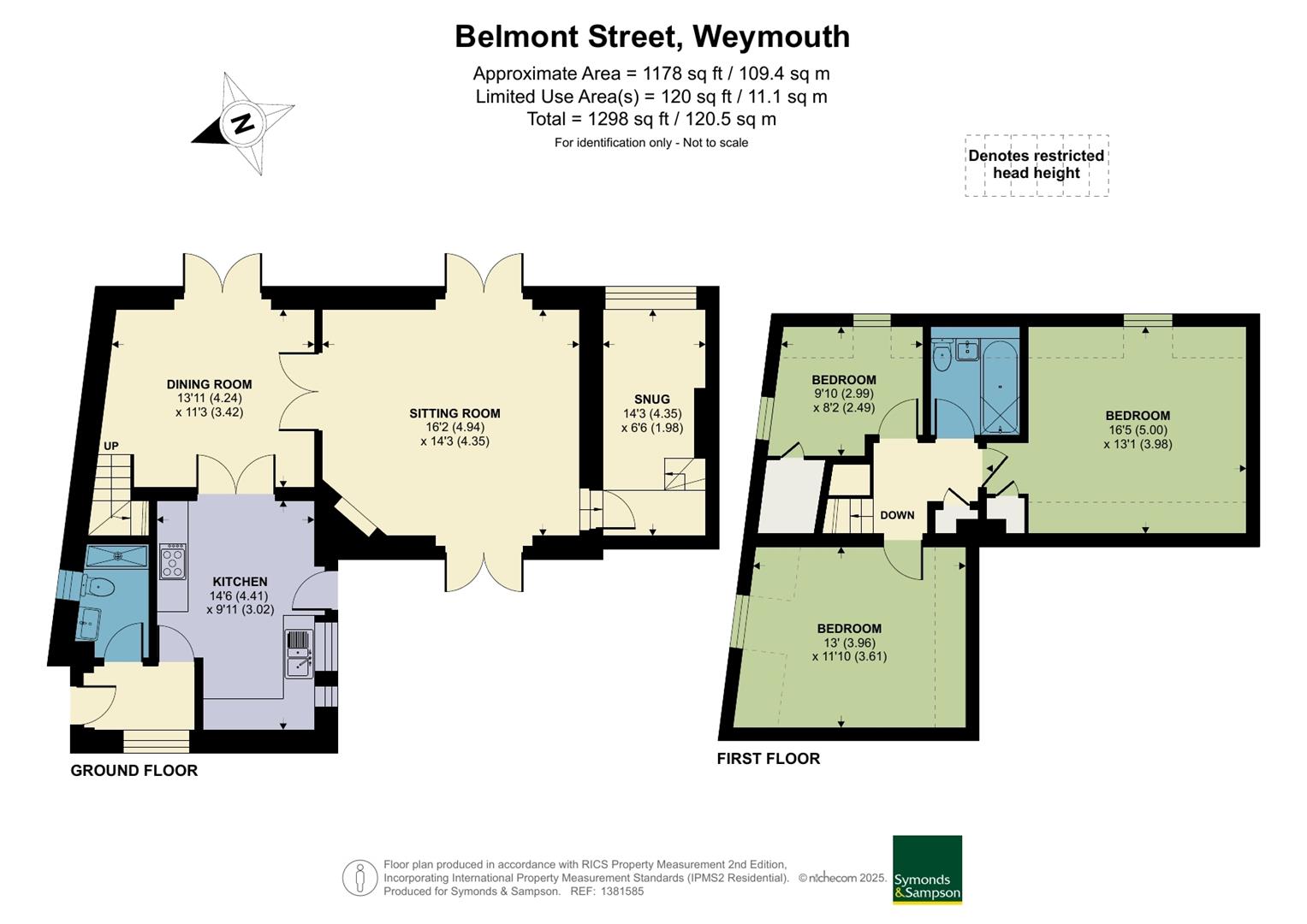 Belmont Bungalow, Belmont Street, Weymouth floorplan