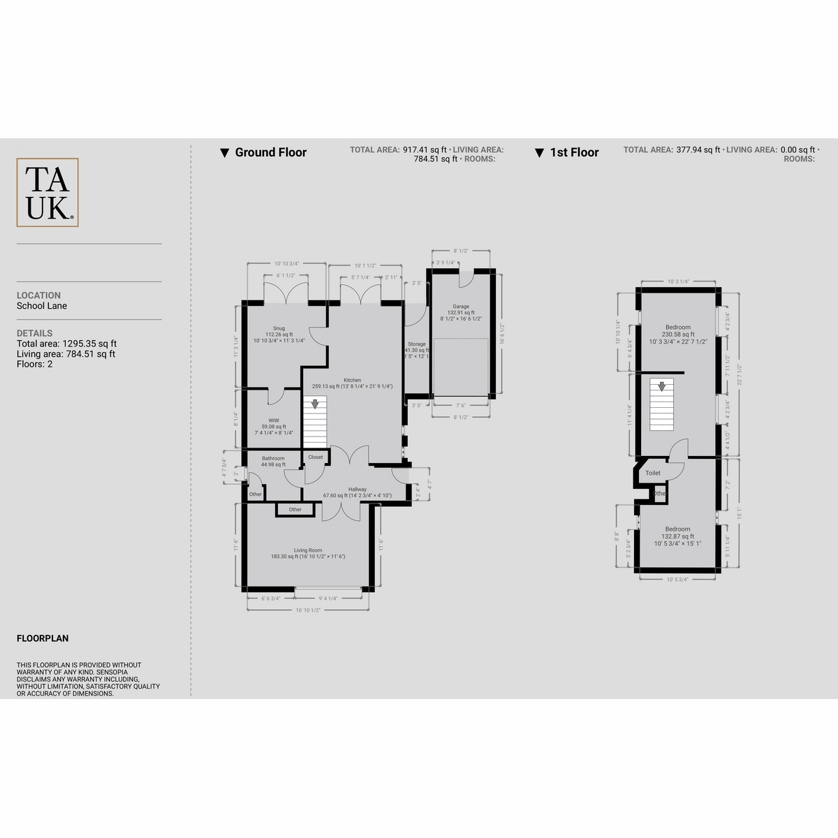 6, School Lane, Poynton floorplan