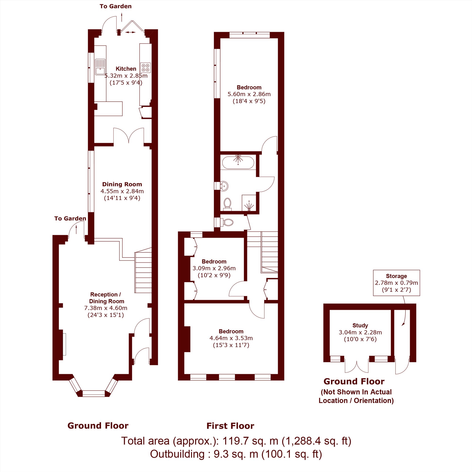 103, Eardley Road, London floorplan