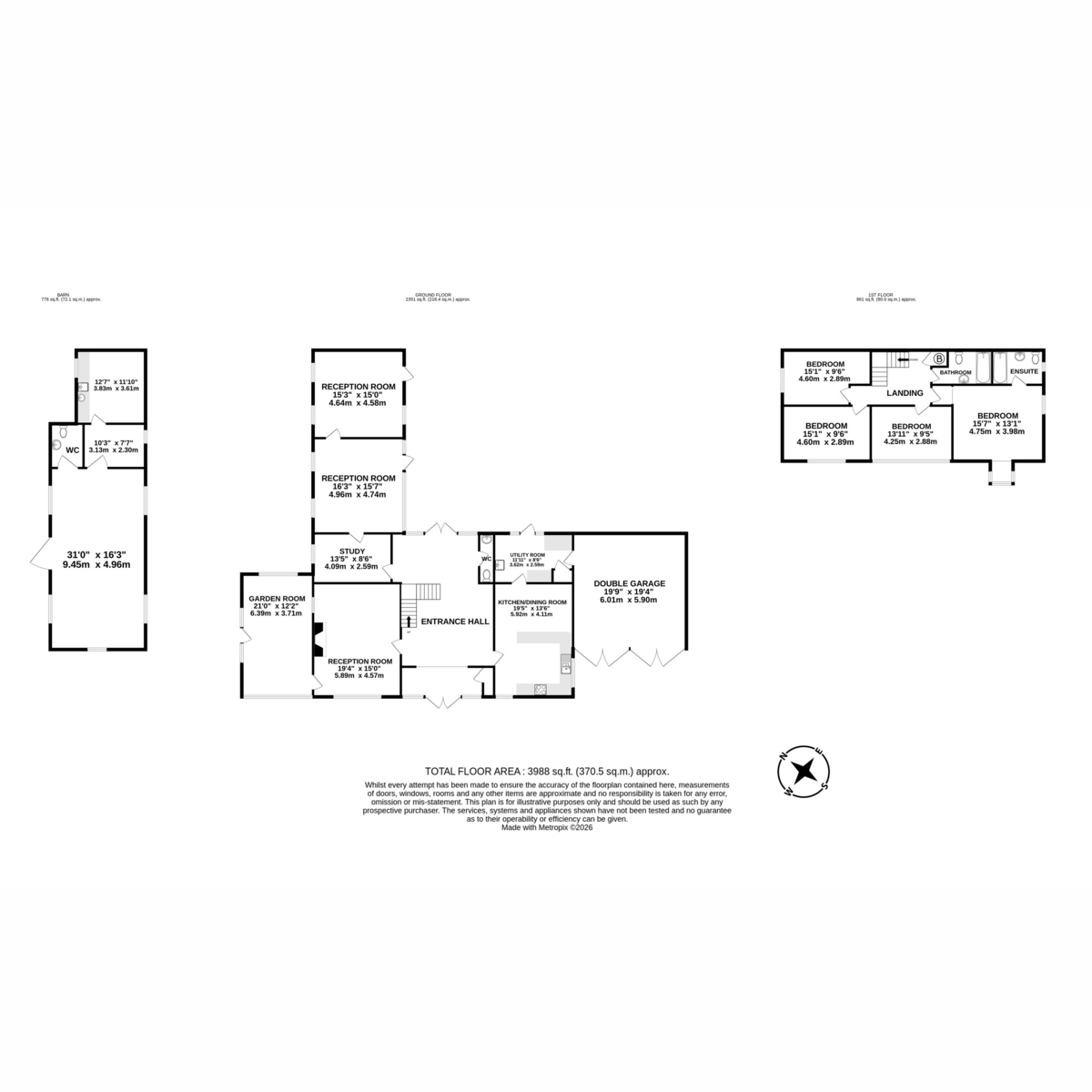 Ash Barns, Stone Lane, Dereham floorplan