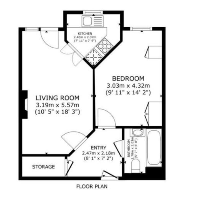 Flat 12, Parkside, Kings Road, Herne Bay floorplan