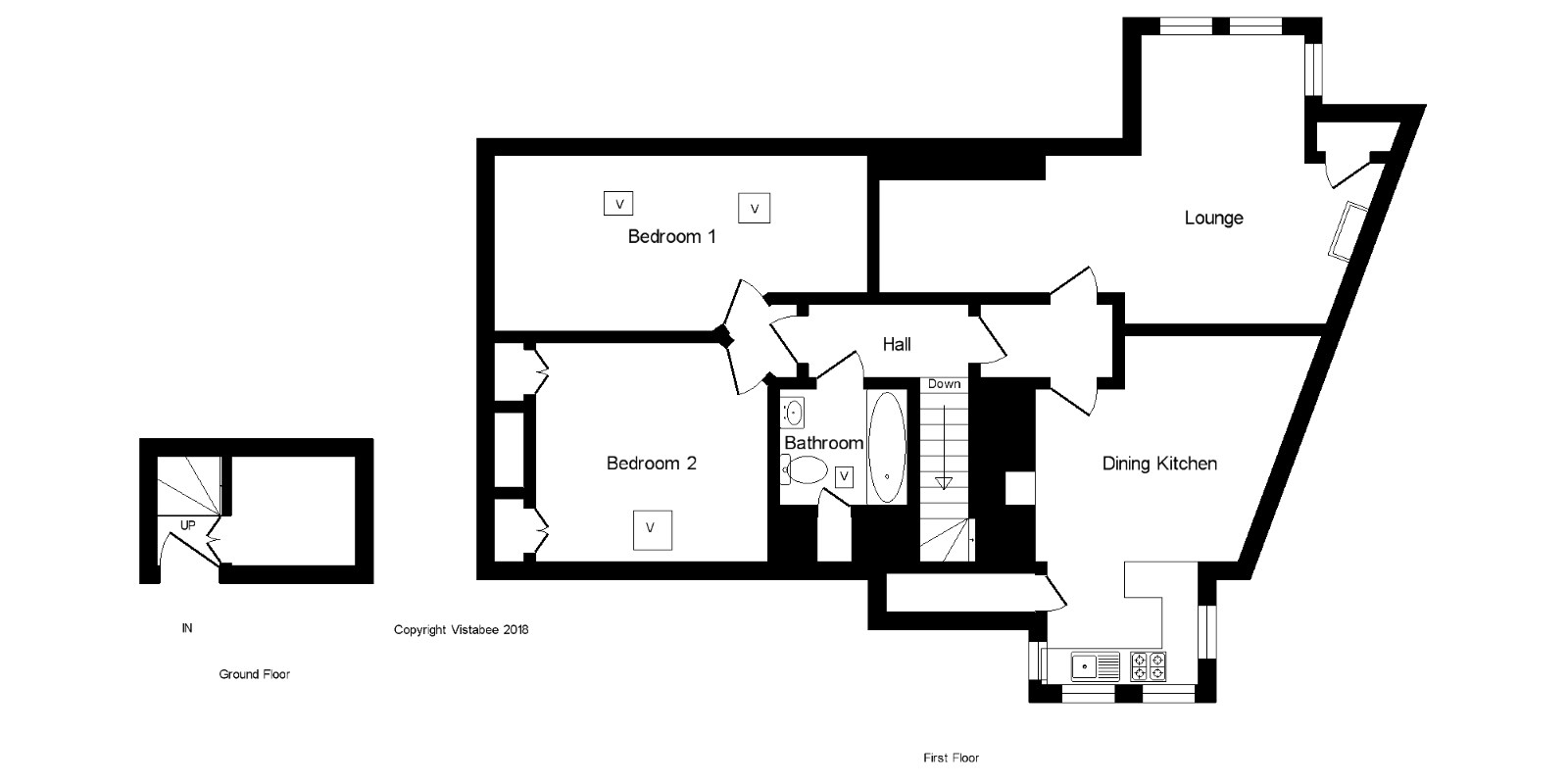 2 Bedrooms Flat for sale in Miller Street, Millport, Isle Of Cumbrae, North Ayrshire KA28