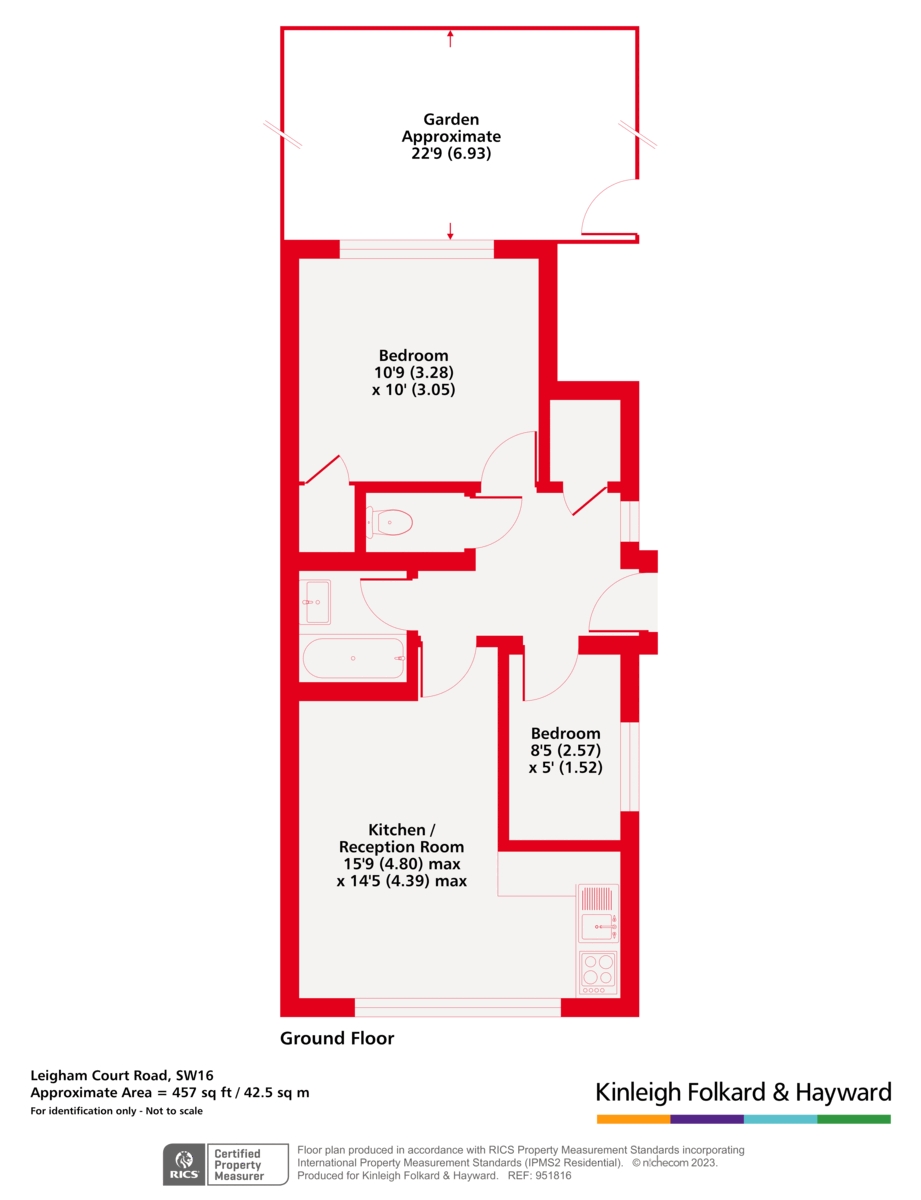 Flat K The Lodge, 22, Leigham Court Road, London floorplan