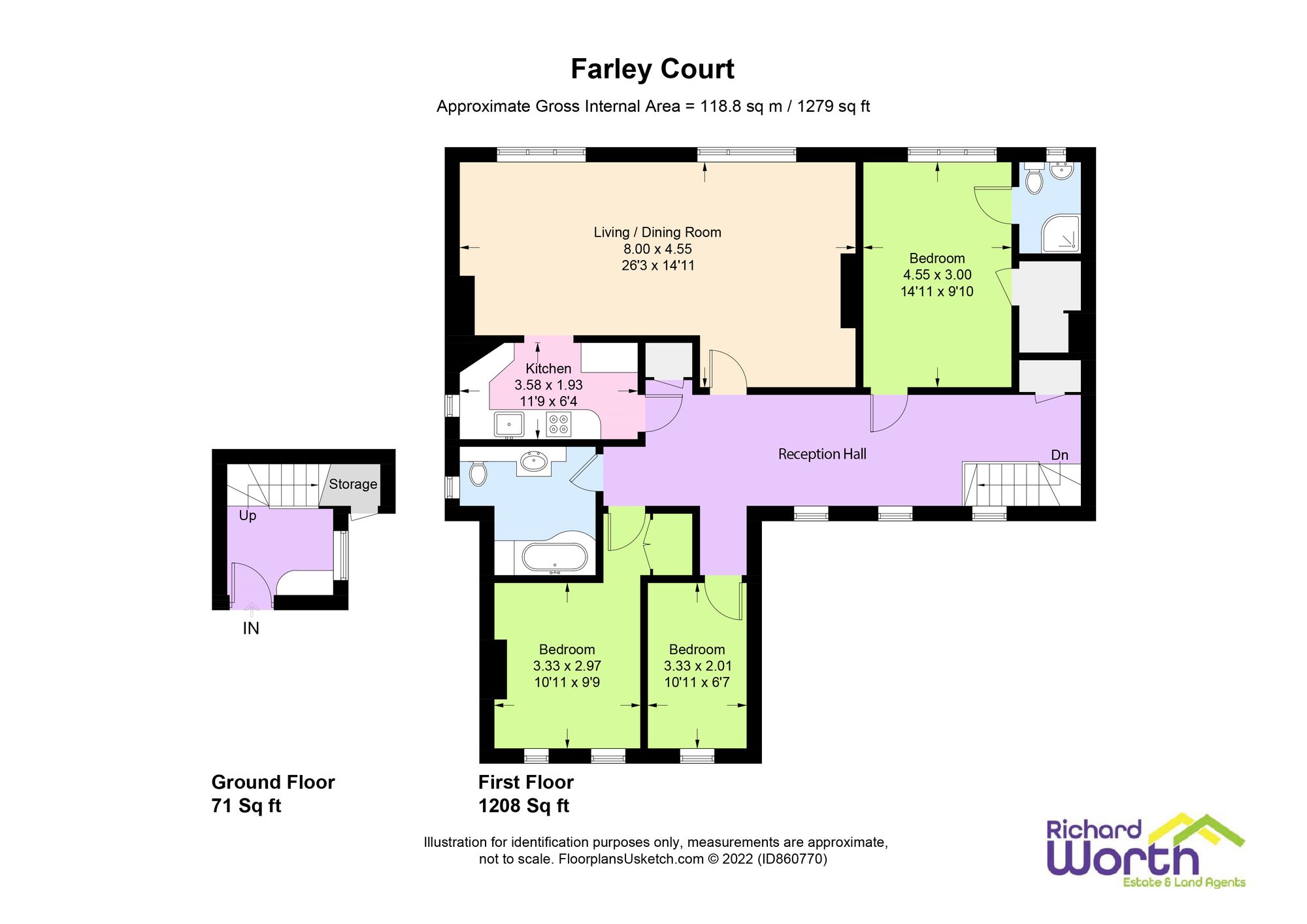 Church Road, Farley Hill RG7, 3 bedroom flat for sale 62061579