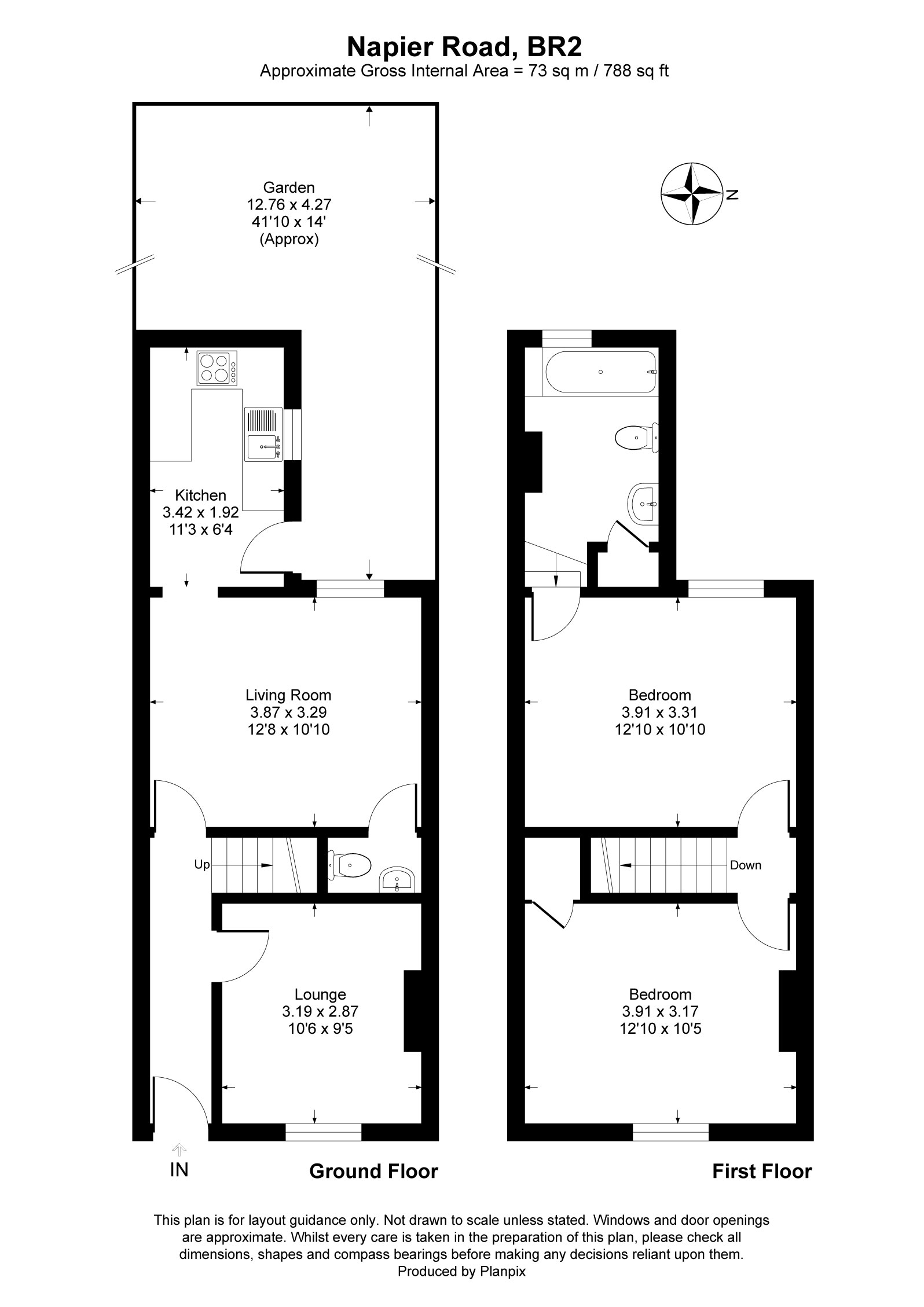 Napier Road, Bromley, Kent BR2, 2 bedroom terraced house for sale