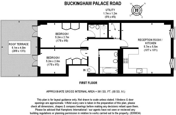 2 Bed Flat To Rent In Buckingham Palace Road London Sw1w