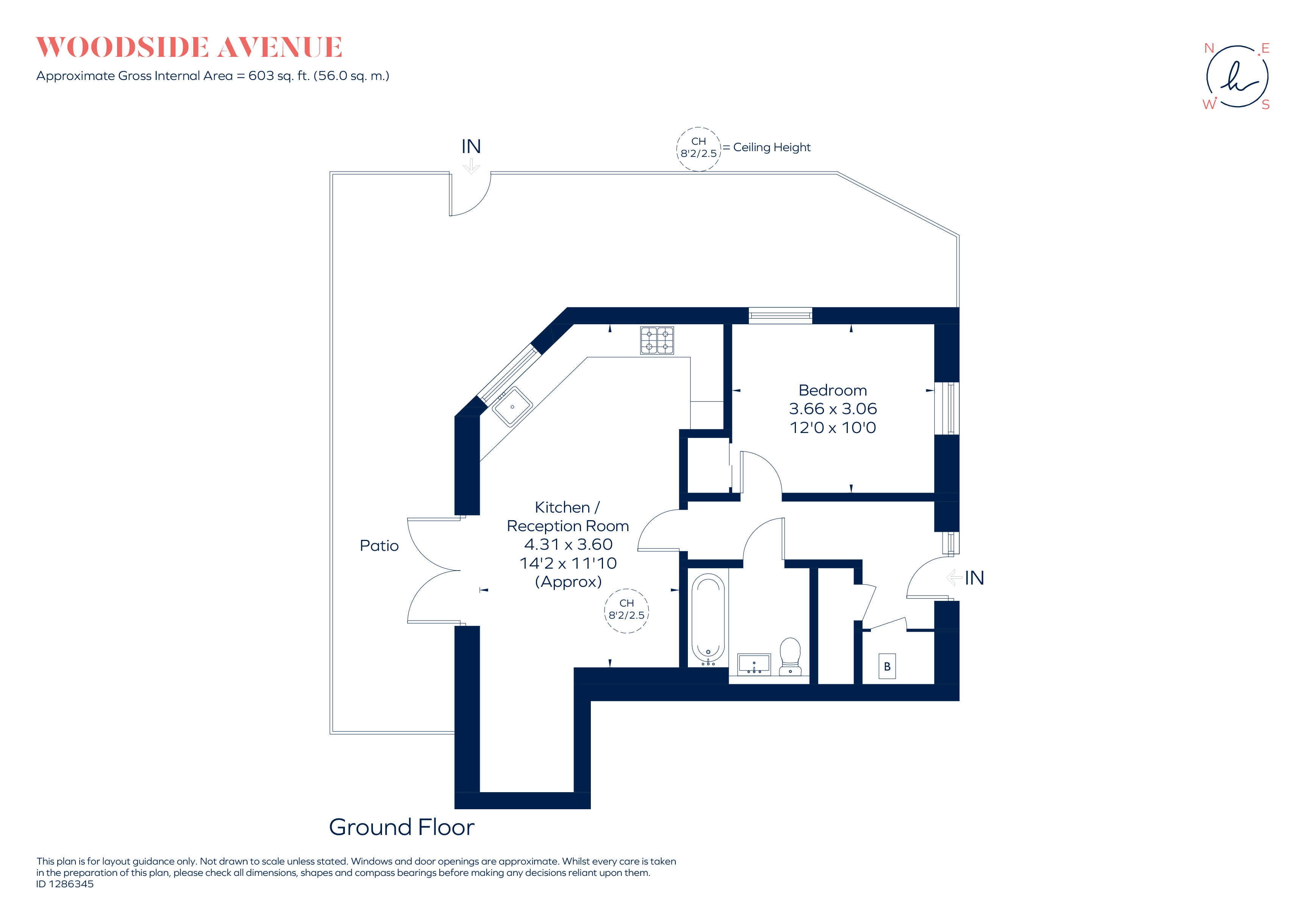 Apartment 1, Woodside Avenue, London floorplan