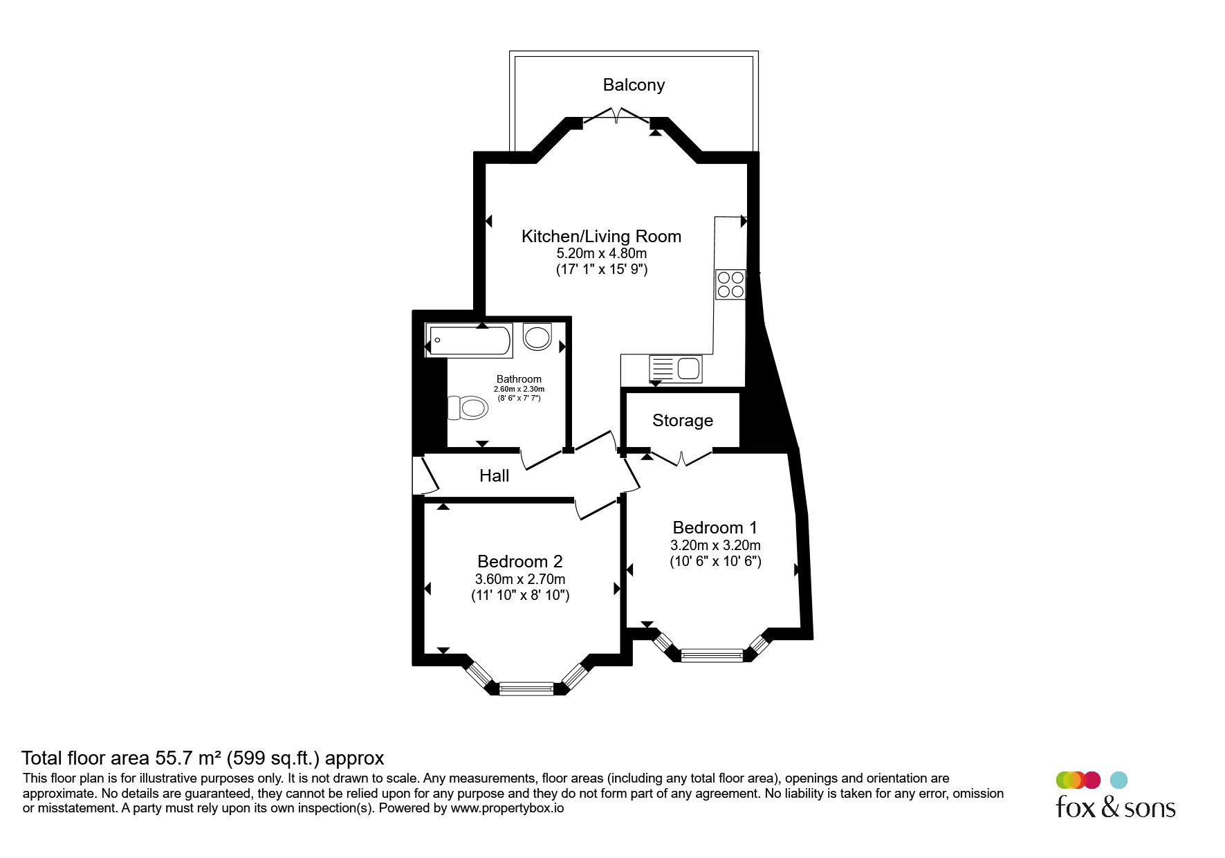1, The Sea House, 37a, George Street, Hastings floorplan