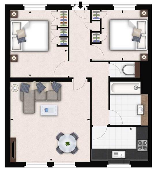 Flat*, 11, 161 Fulham Road, London floorplan